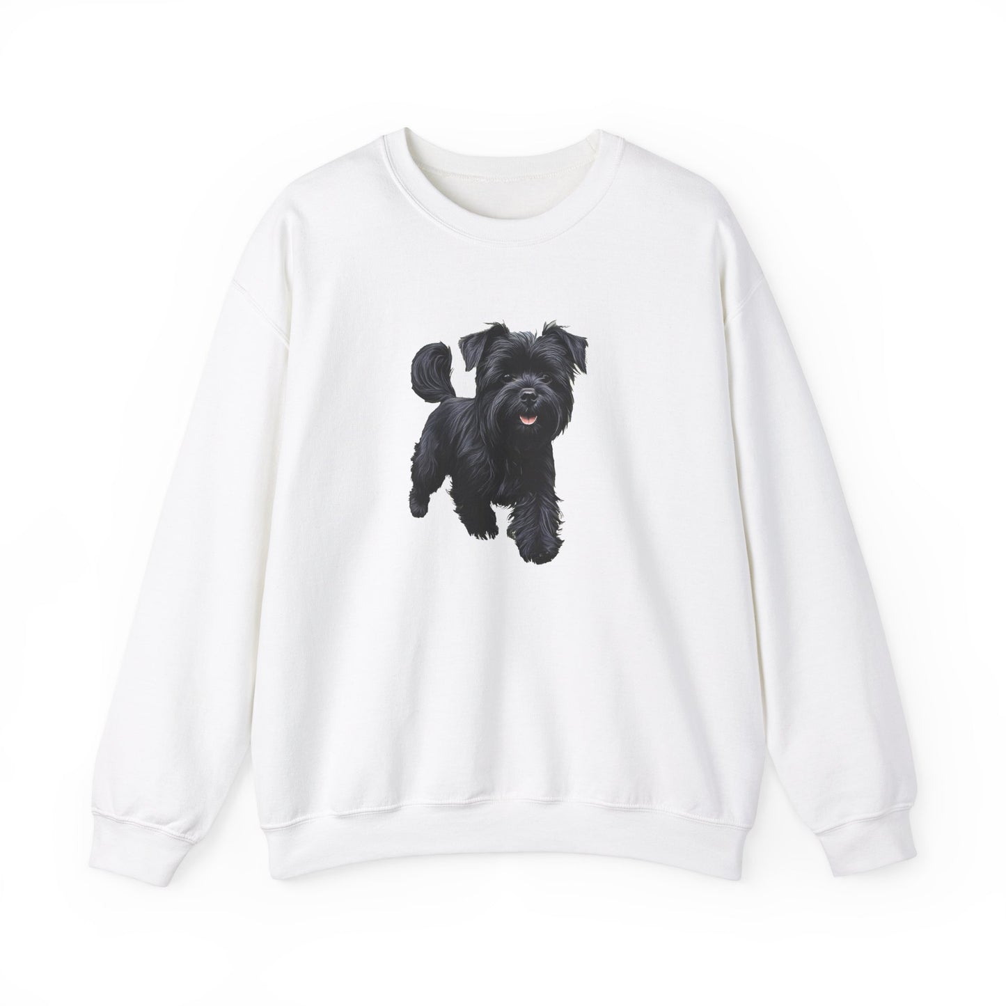 Affenspinscher Unisex 50/50 Crewneck Sweatshirt - Luxurious Charm of the Monkey Dog