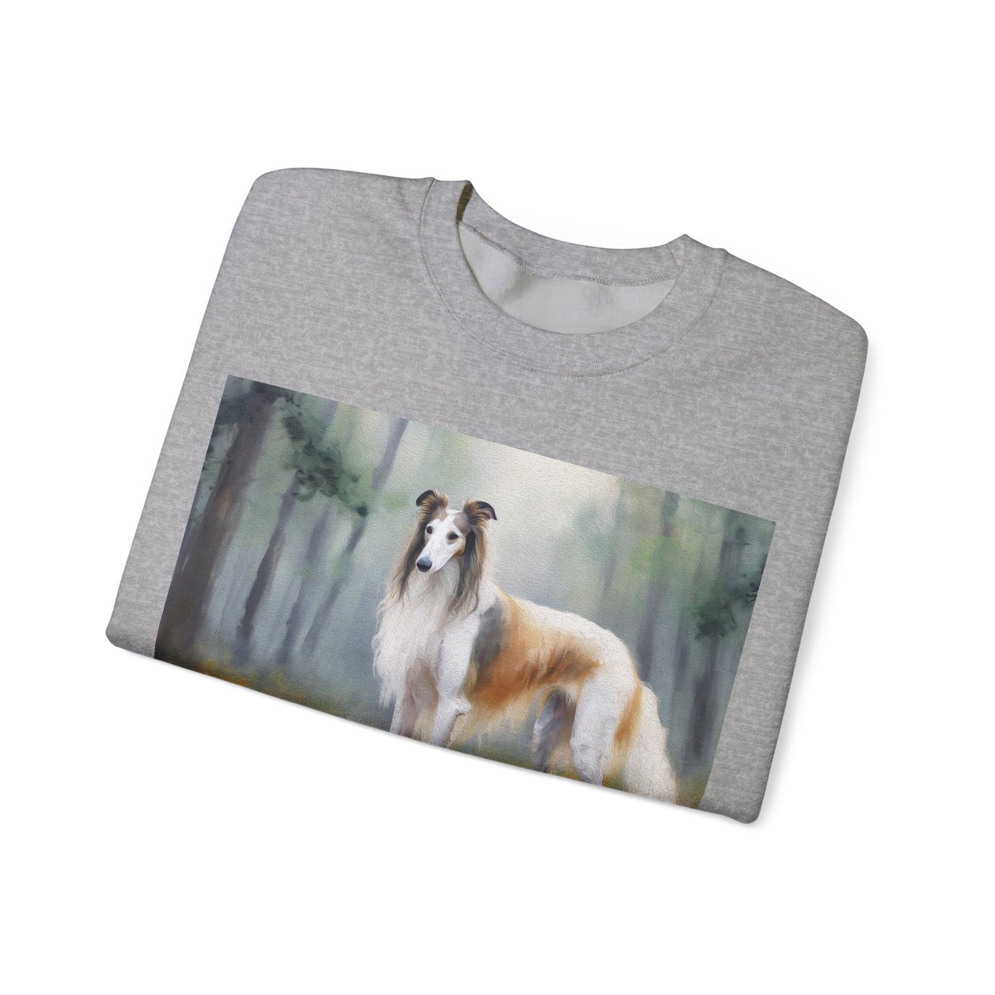 Borzoi 'Russian Wolfhound' Unisex 50/50 Crewneck Sweatshirt