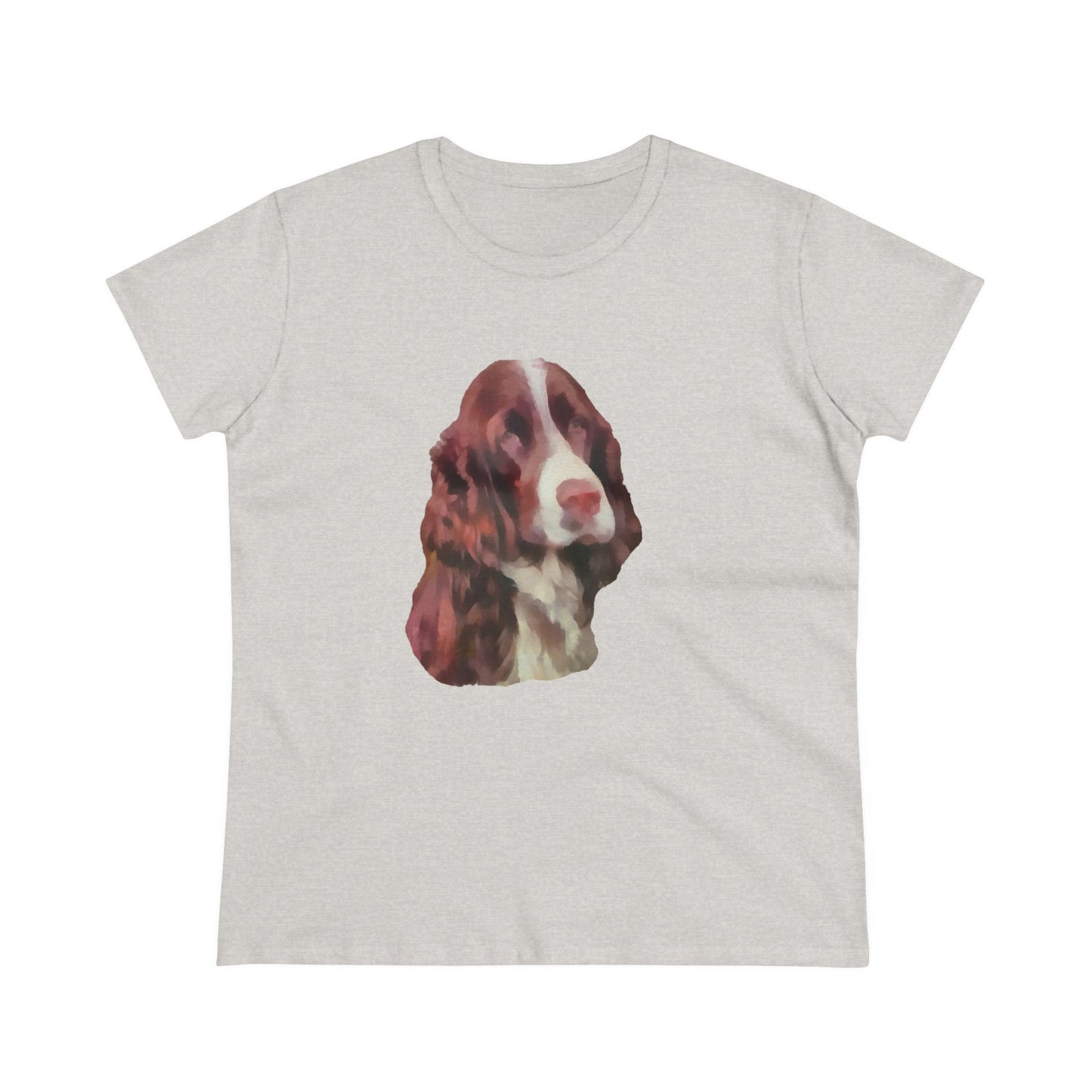 Elegant English Springer Spaniel Women's Midweight Cotton Tee