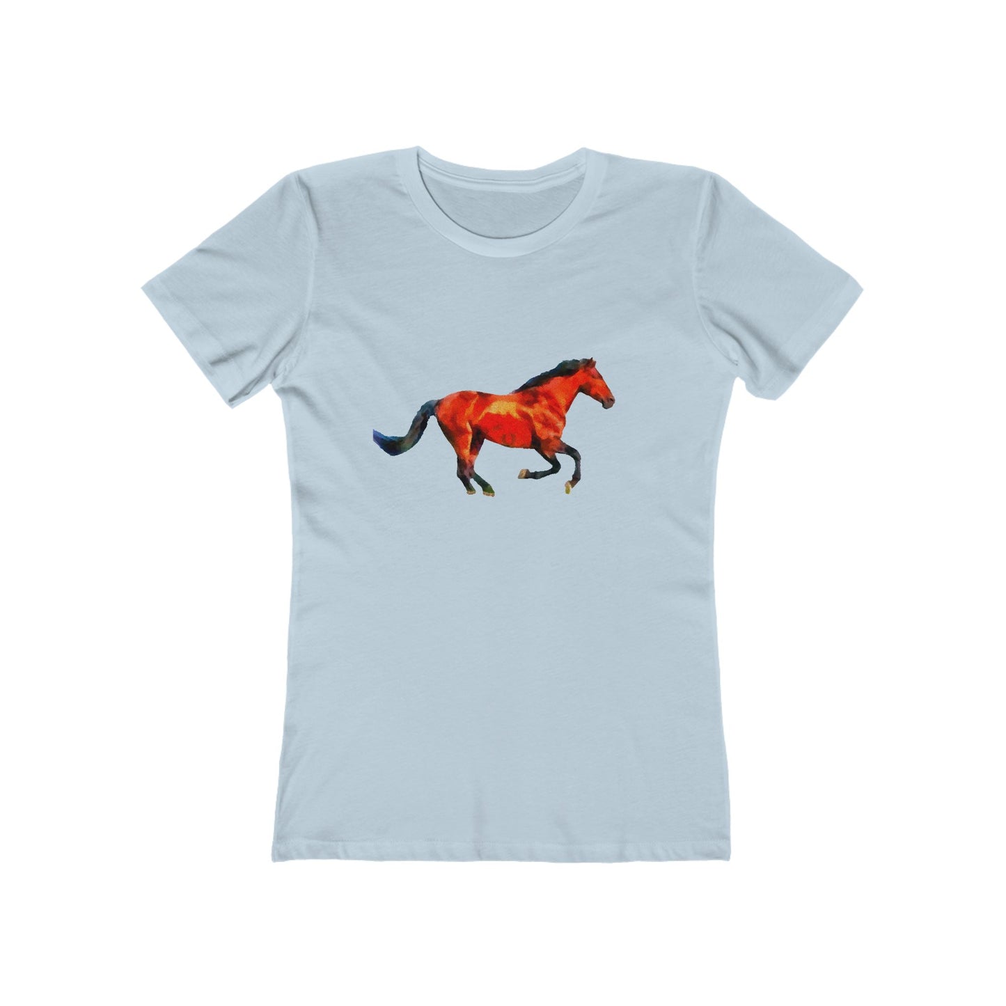Horse 'Old Red' Women's Slim Fit Ringspun Cotton T-Shirt