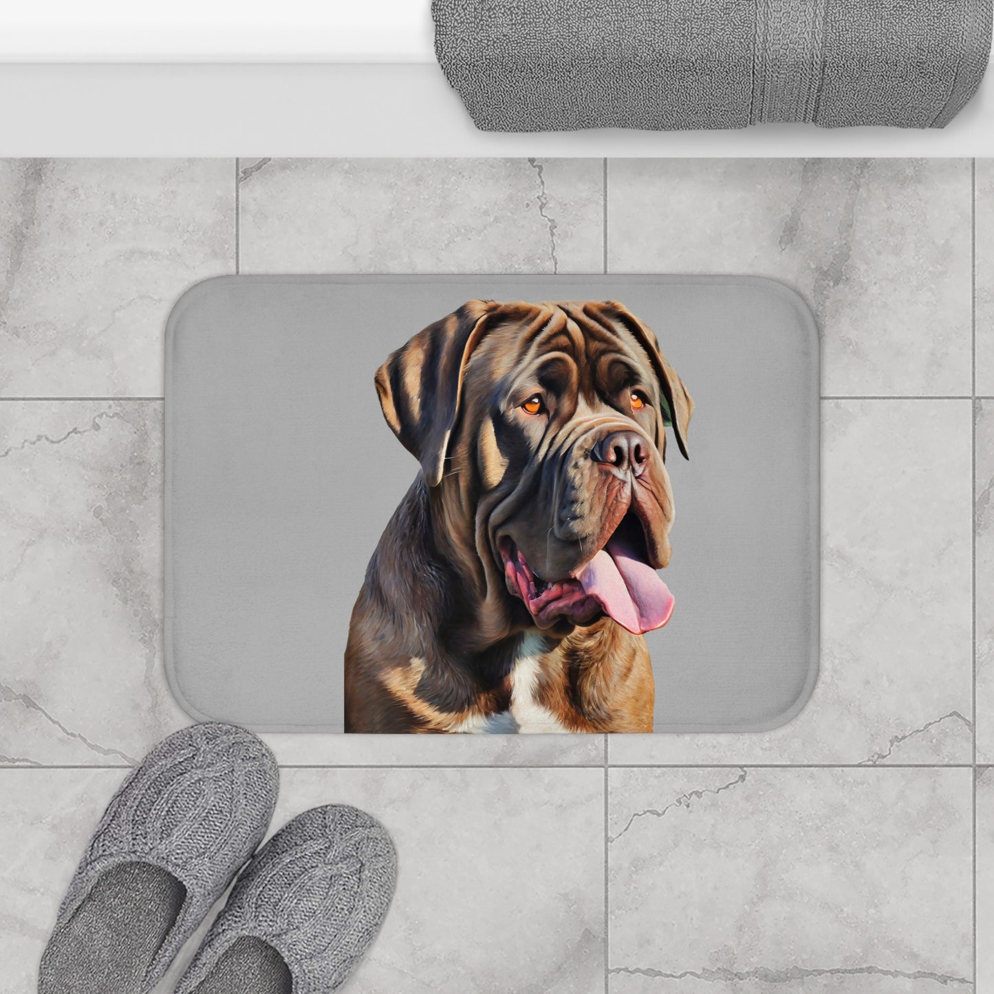 Neopolitan Mastiff Bathroom Rug Mat