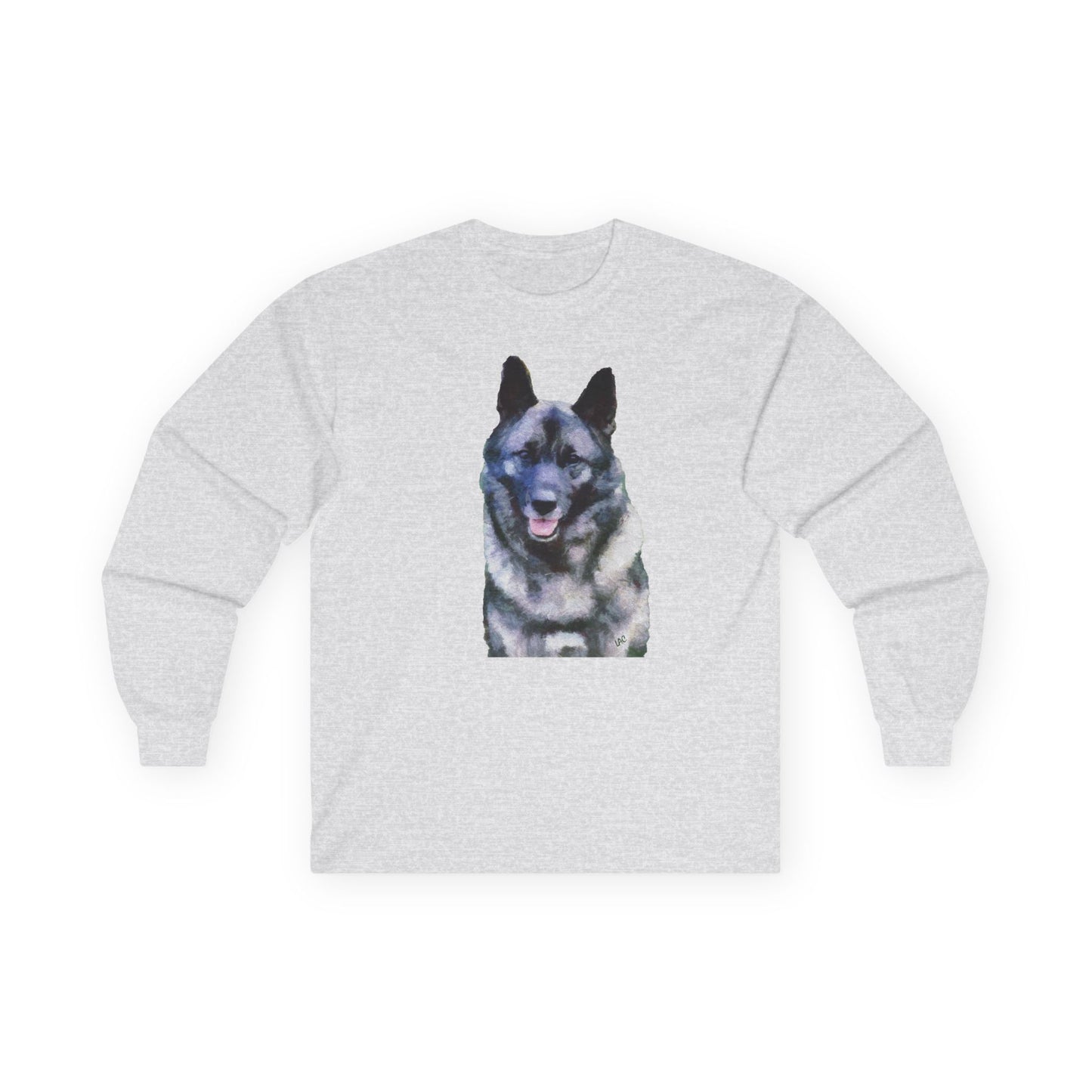 Norwegian Elkhound Unisex Cotton Long Sleeve Tee