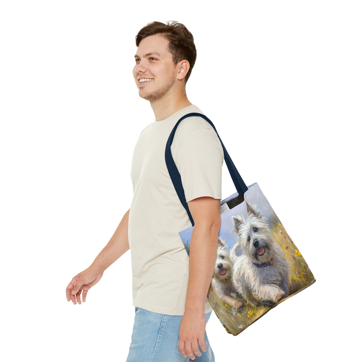 Cairn Terriers - Polyester Tote Bags (AOP)