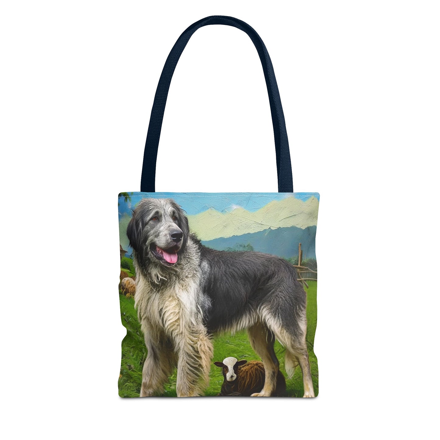 Romanian Carpathian Shepherd Polyester Tote Bag (AOP)