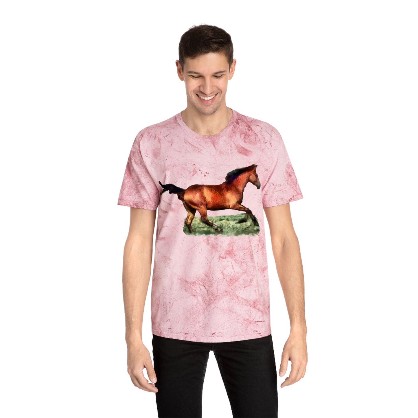 Horse 'Sam' Unisex Cotton Color Blast T-Shirt