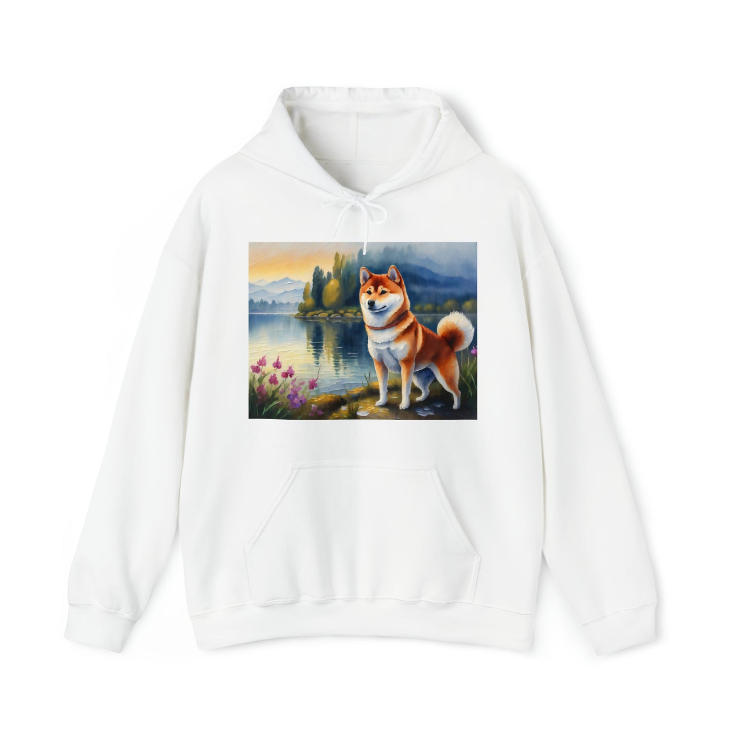 Shiba Inu Unisex 50/50 Hooded Sweatshirt