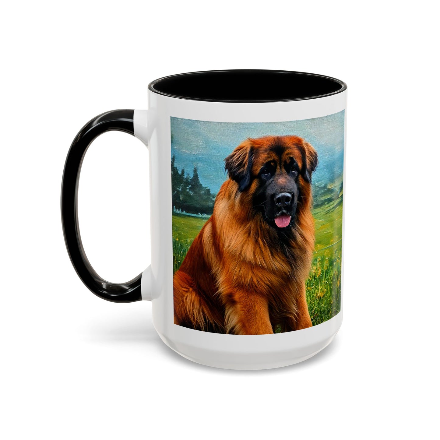 Leonberger Lover Accent Coffee Mug - 11oz & 15oz - Ideal Gift for Pet Owners