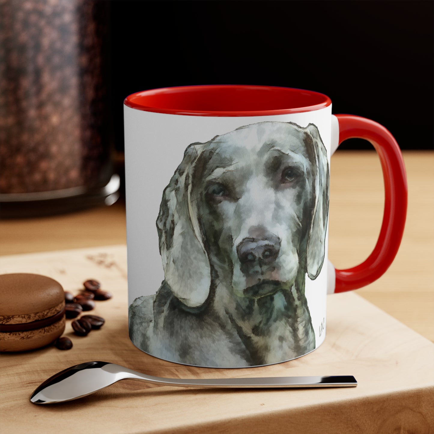 Weimaraner 'Greyson' Accent Coffee Mug, 11oz