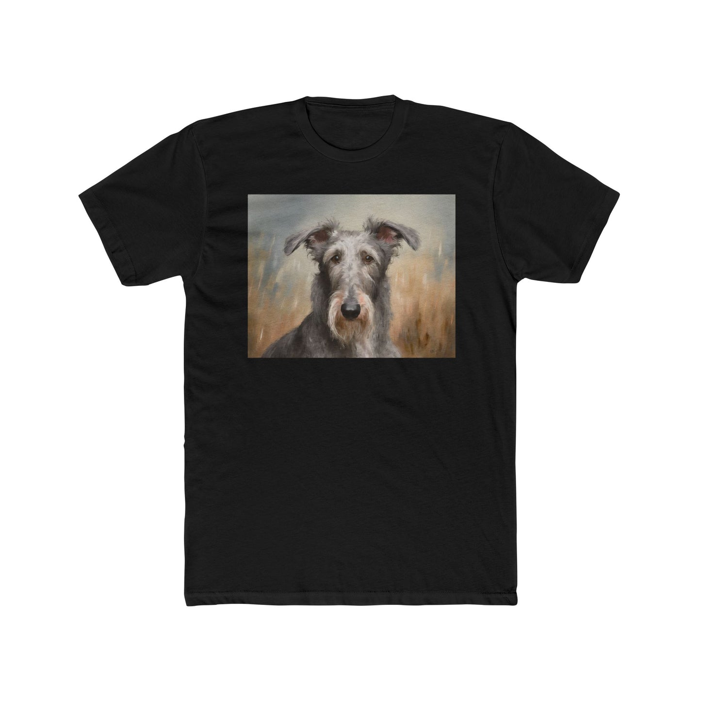Scottish Deerhound --- Men's Fitted Cotton Crew Tee