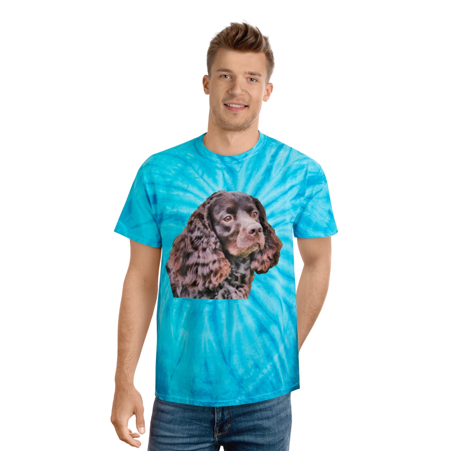 American Water Spaniel Unisex Cotton - Tie-Dye Tee, Cyclone
