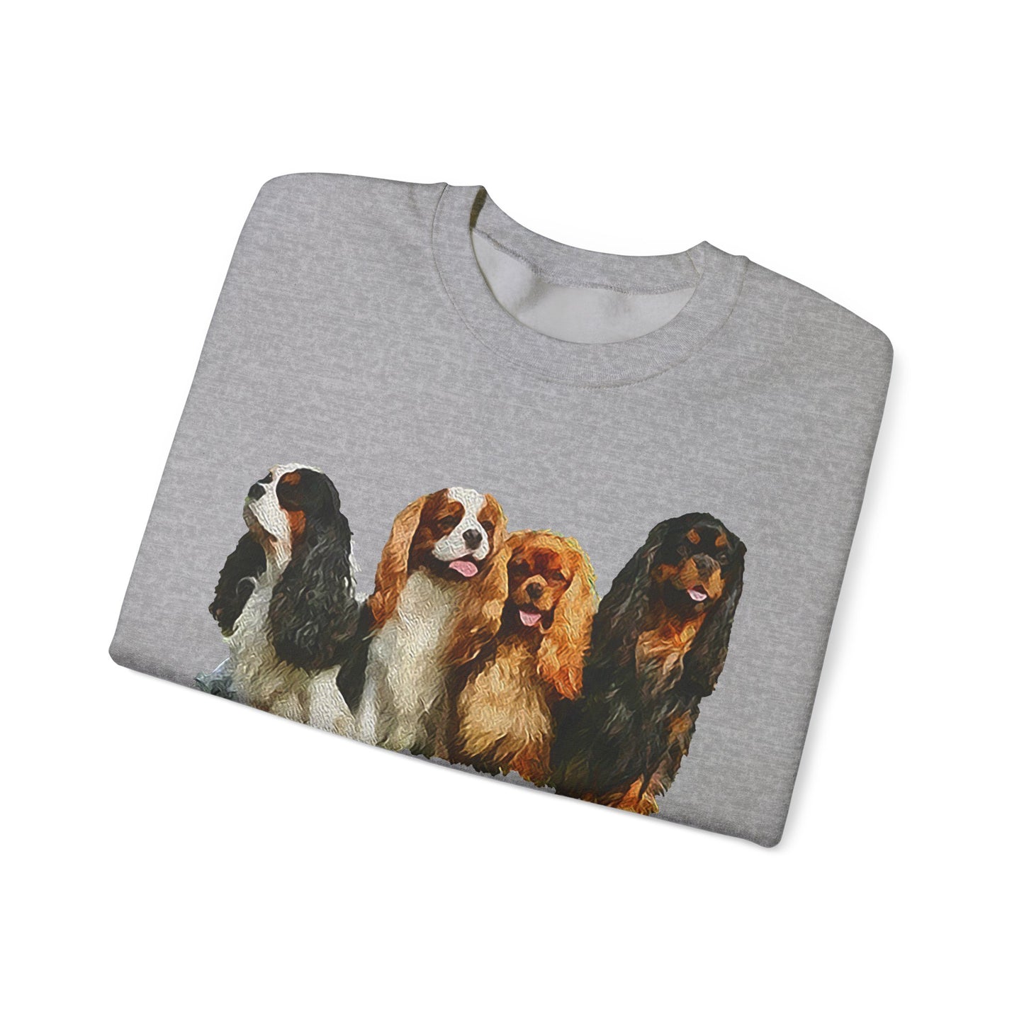 Cozy King Charles Spaniels 'Cavalier Club' Unisex Crewneck Sweatshirt