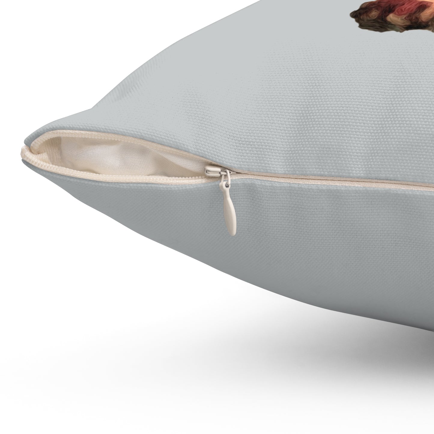 Dachshund 'Simone' - Spun Polyester Throw Pillow