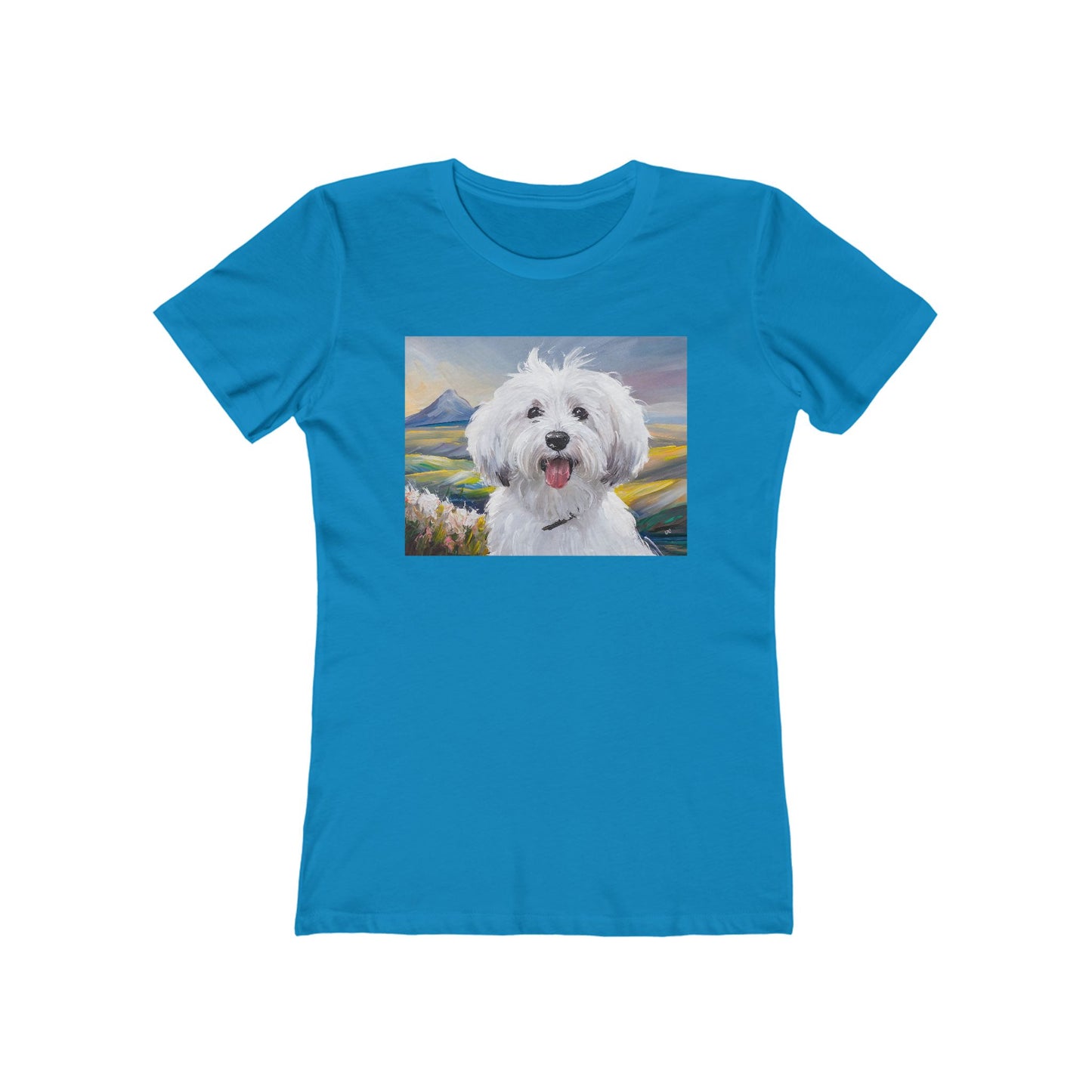 Coton de Tulear Women's Slim Fitted Ringspun Cotton Tee