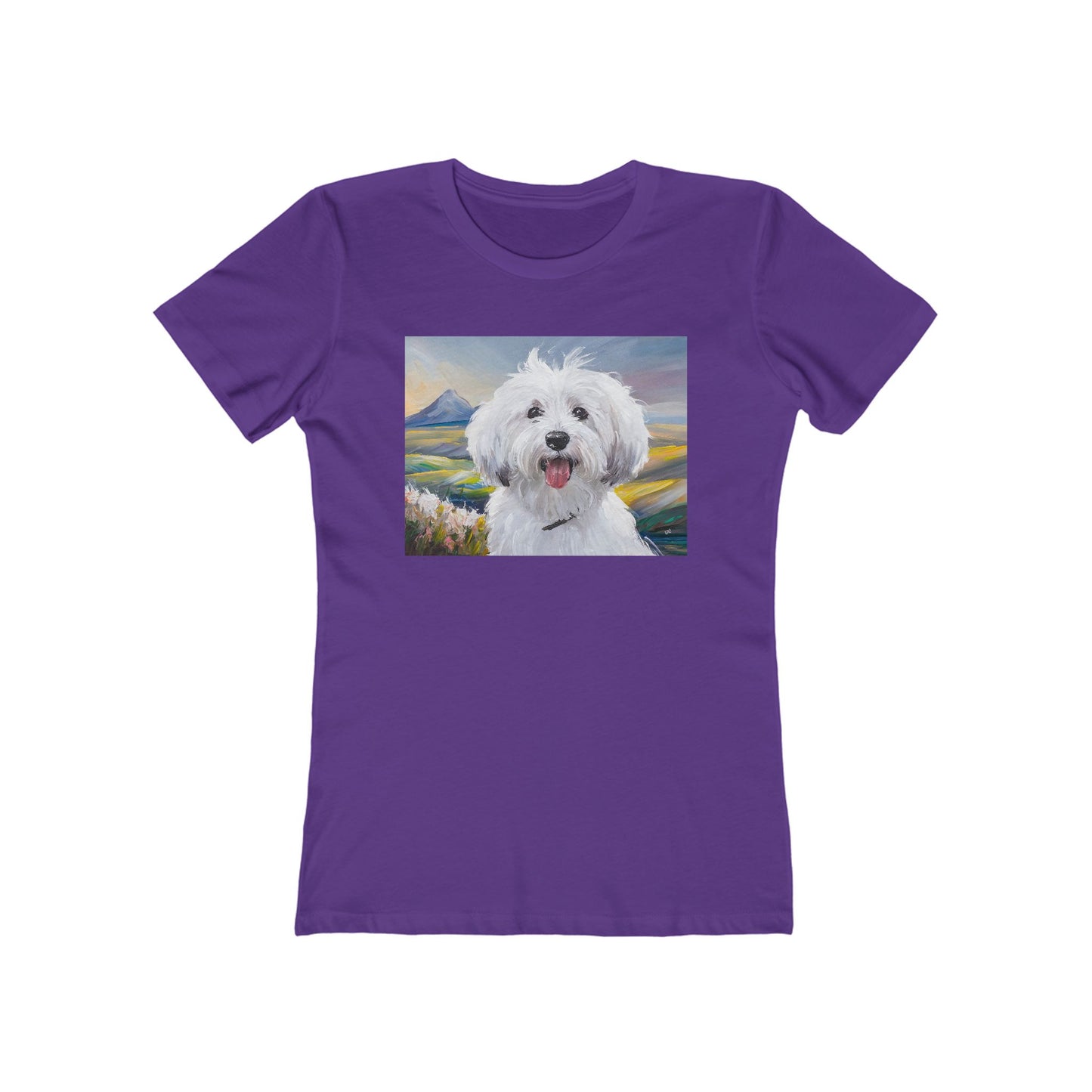 Coton de Tulear Women's Slim Fitted Ringspun Cotton Tee