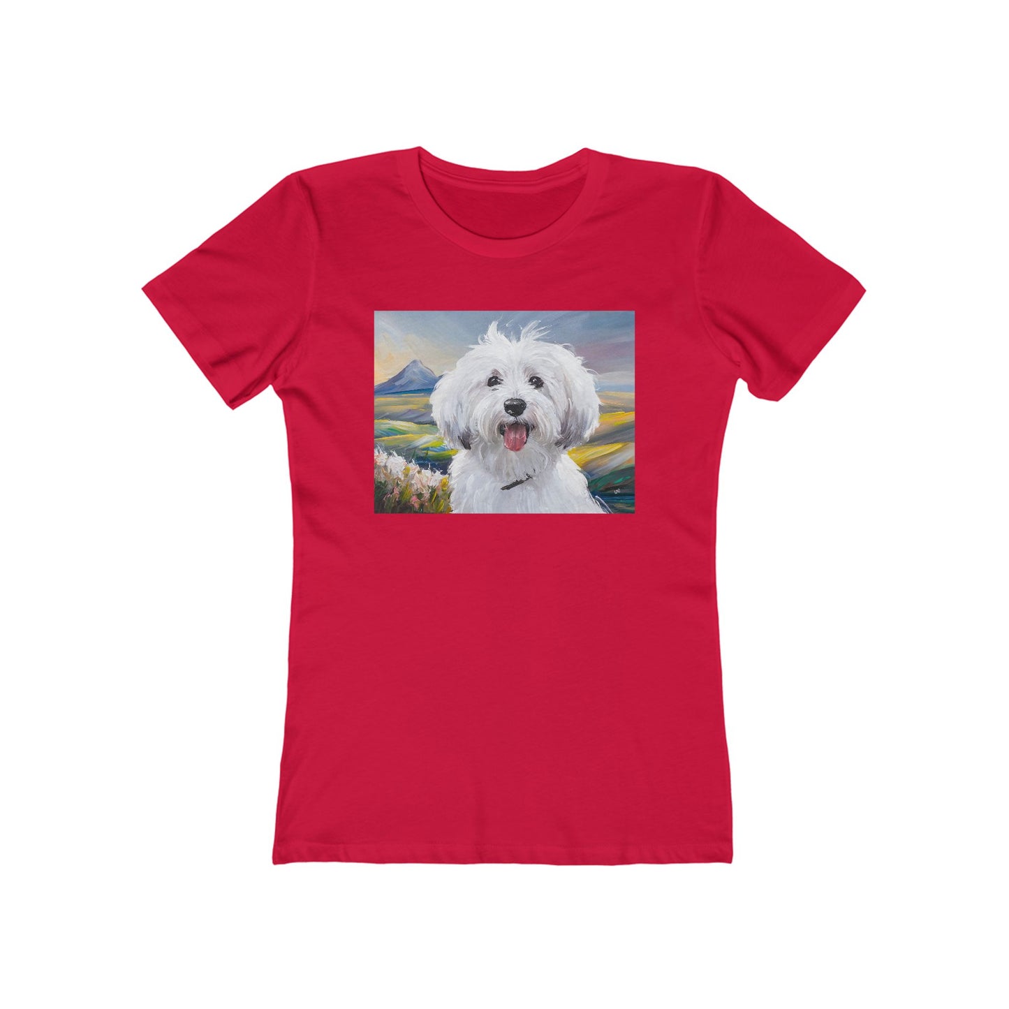Coton de Tulear Women's Slim Fitted Ringspun Cotton Tee