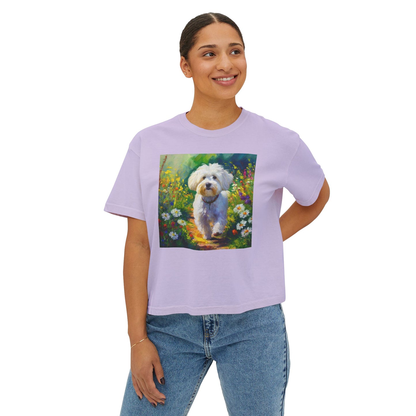 Bolognese Women's Oversized Boxy Tee