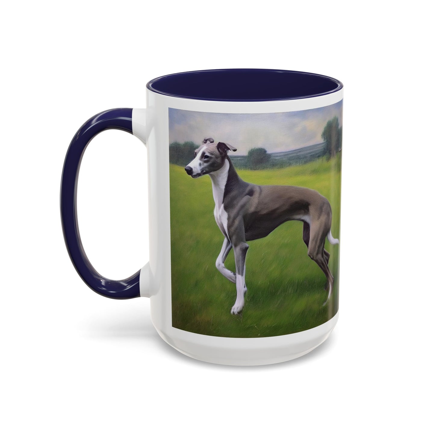 Greyhound Ceramic Accent Coffee Mug - Stylish Sipping Companion