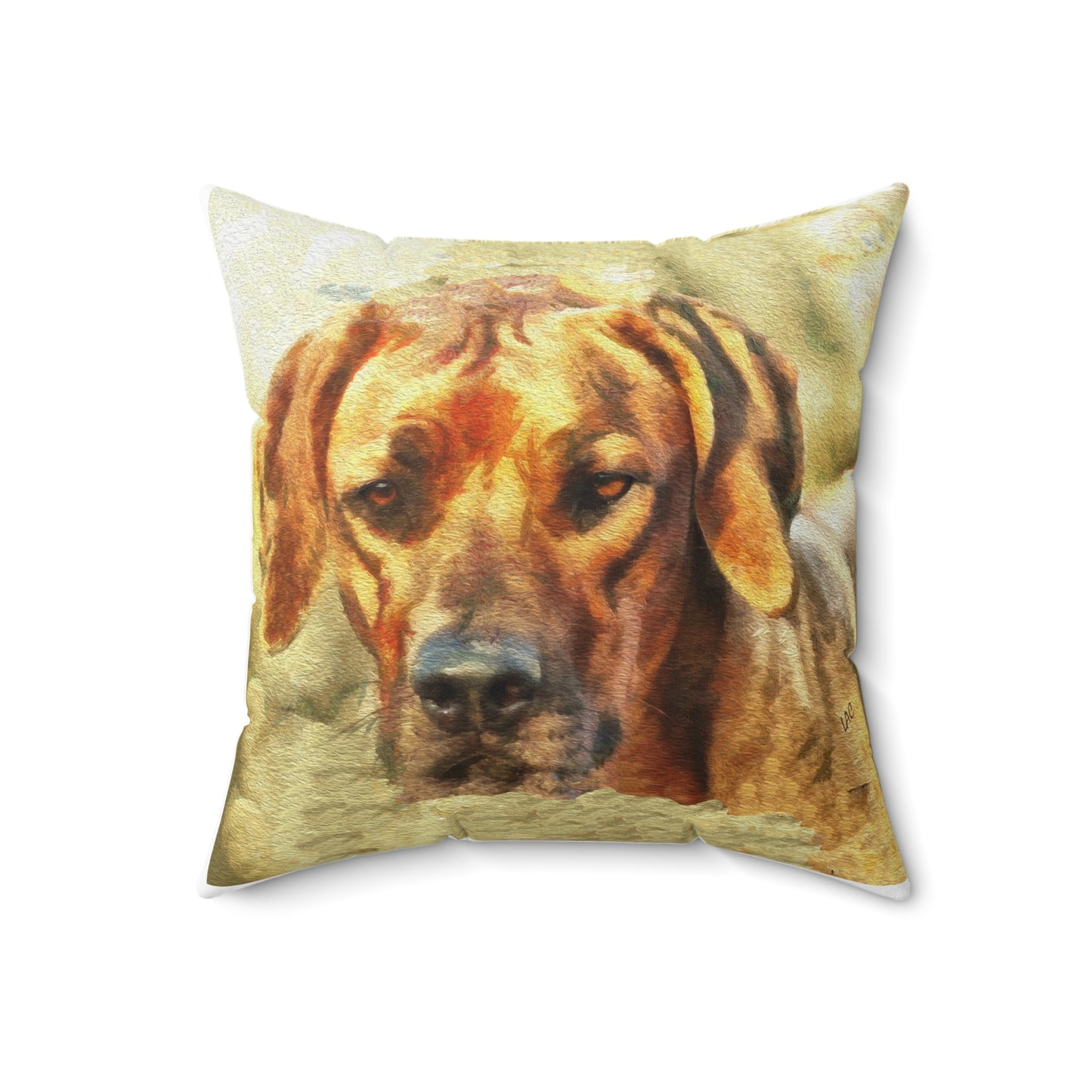Rhodesian Ridgeback 'Zulu' Spun Polyester Throw Pillow