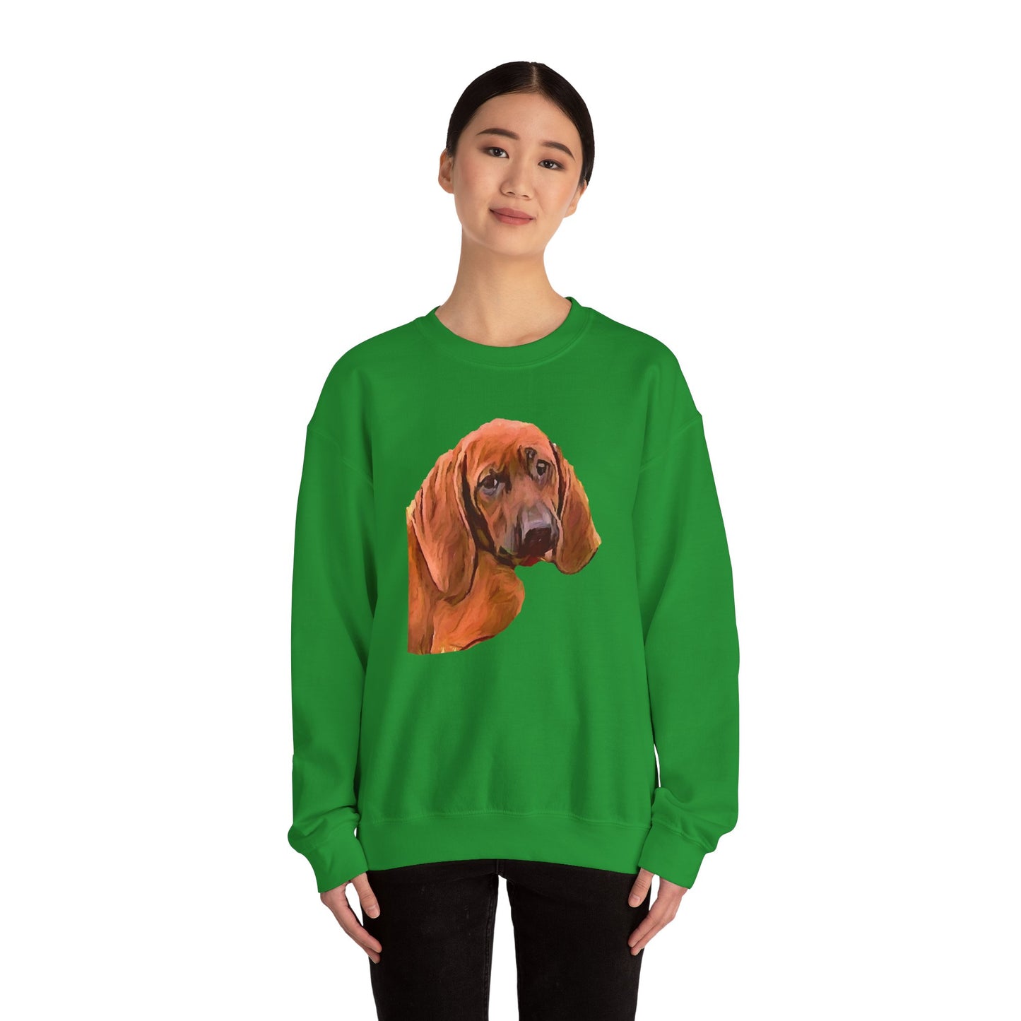 Redbone Coonhound Unisex 50/50 Crewneck Sweatshirt