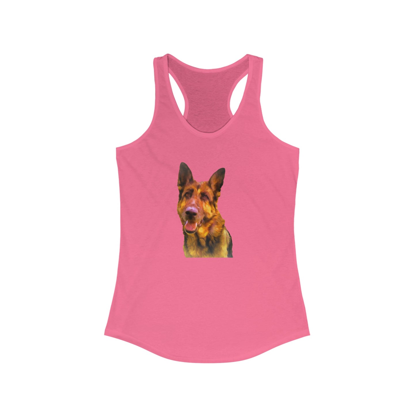 Bayli the Brilliant: Women's Racerback Tank Celebrating German Shepherds