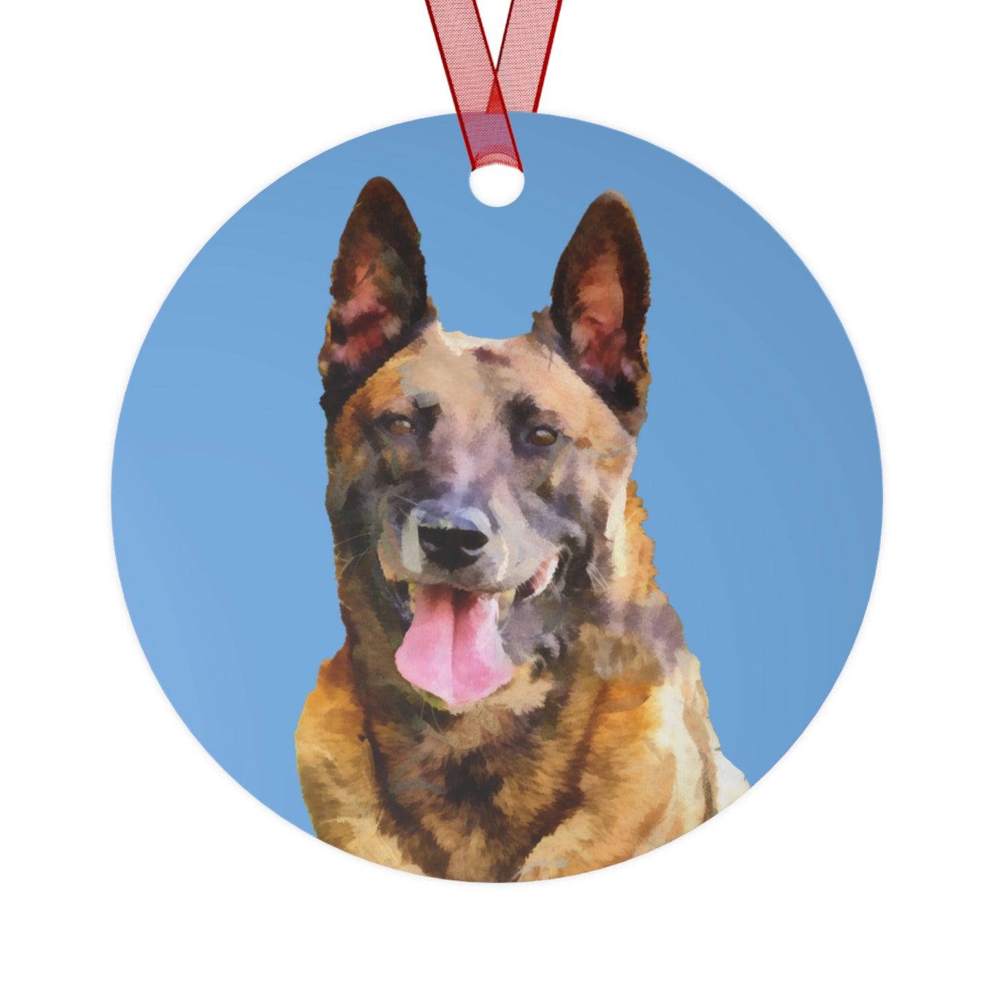 Charming Belgian Malinois Metal Ornaments