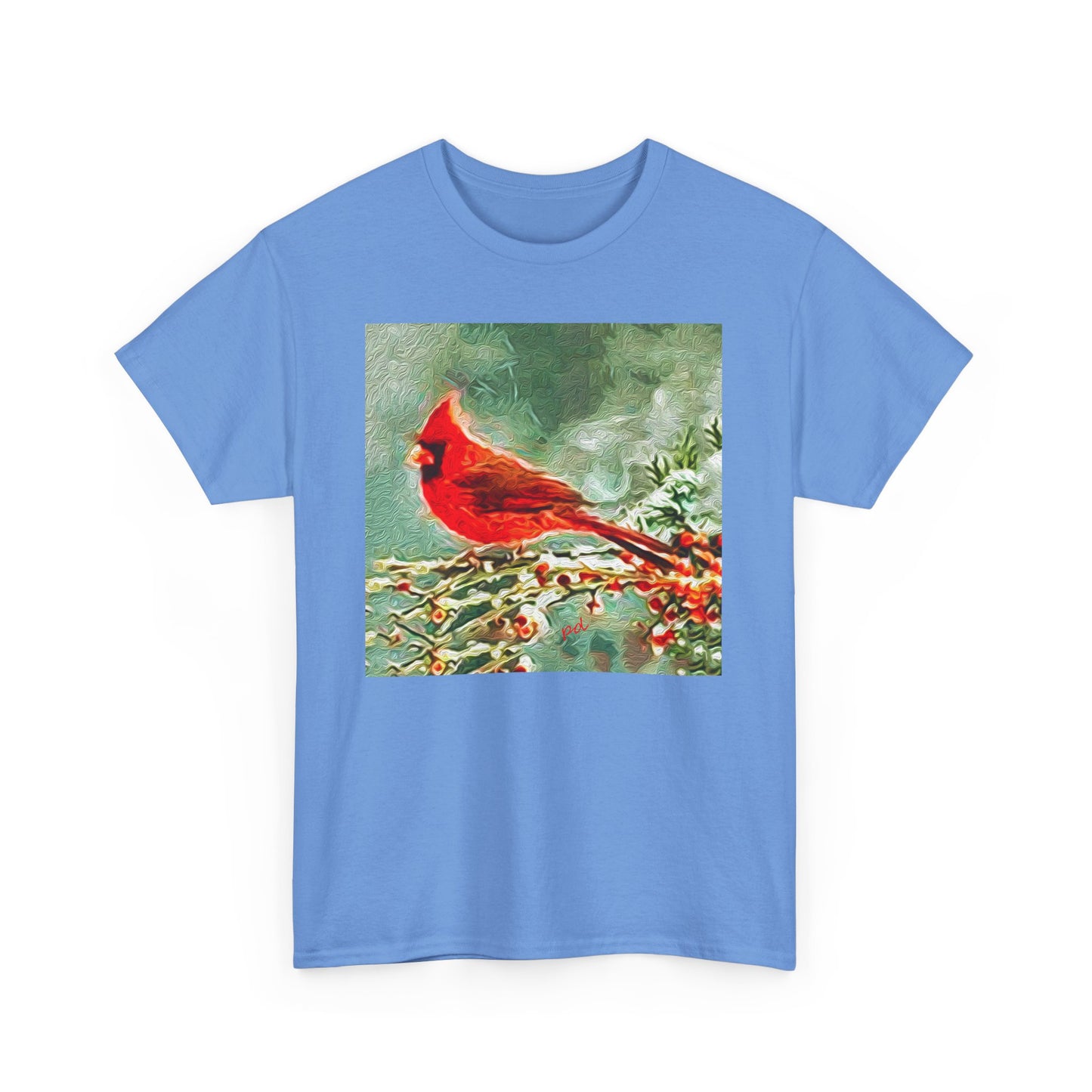 Winter Cardinal - Classic Heavy Cotton Tee