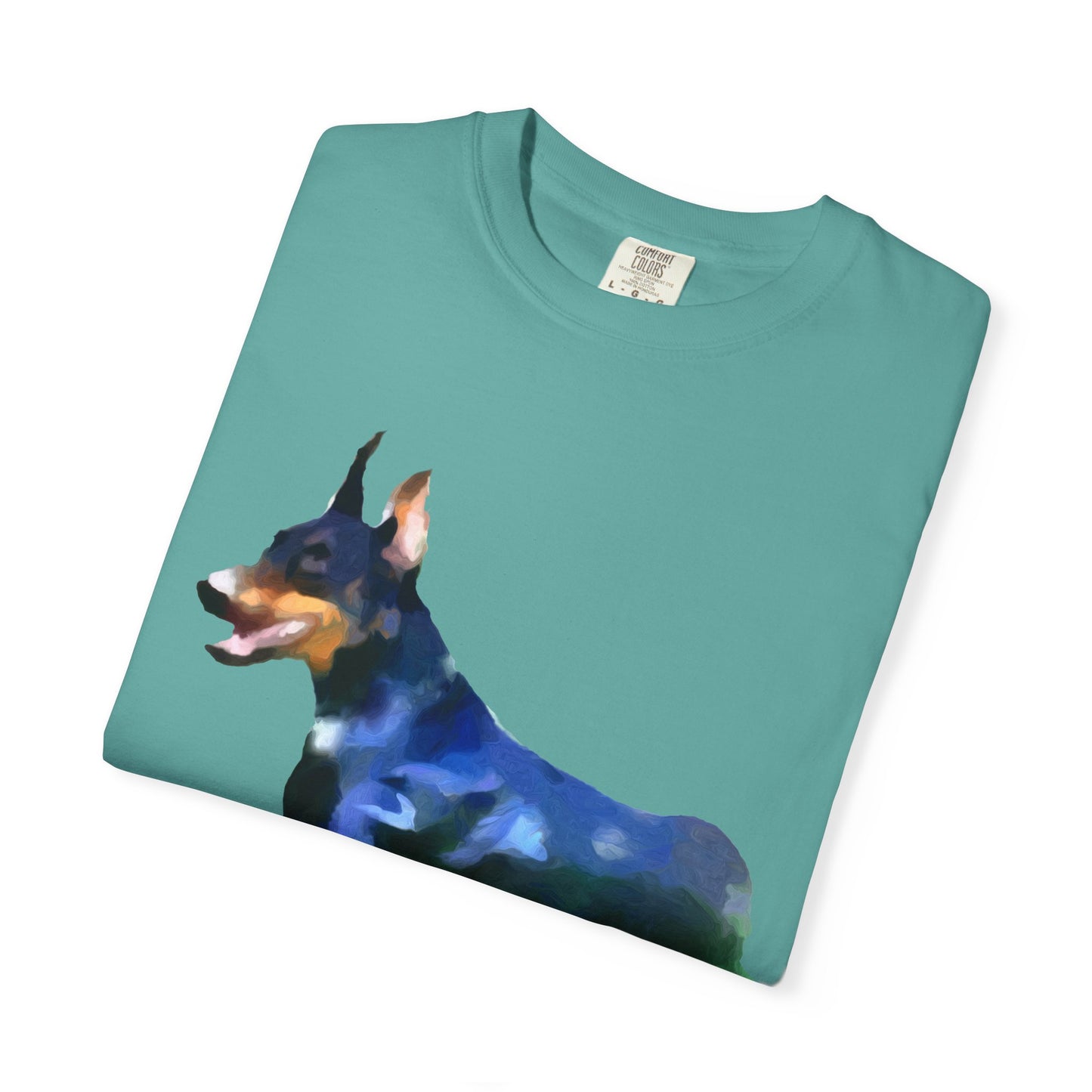 Doberman Pinscher 'Lina' Unisex Relaxed Fit Garment-Dyed T-shirt