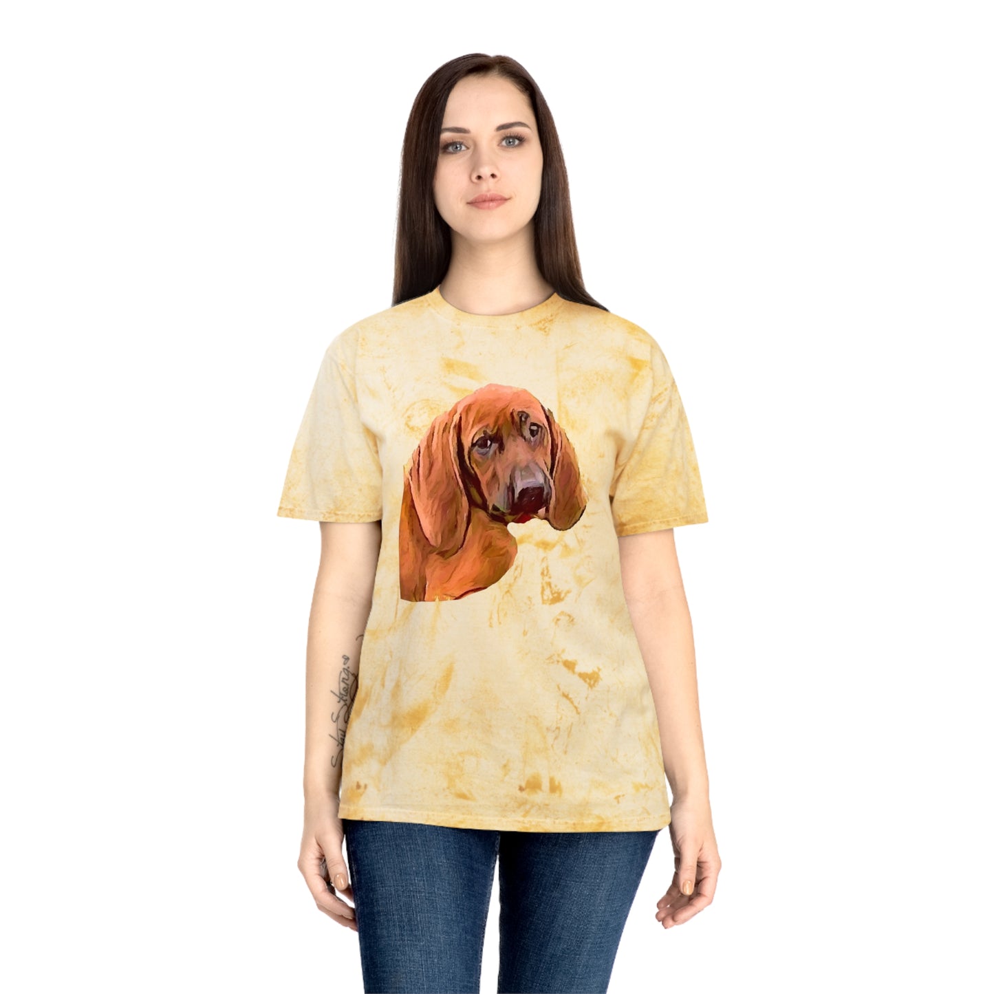 Redbone Coonhound Unisex Cotton Color Blast T-Shirt