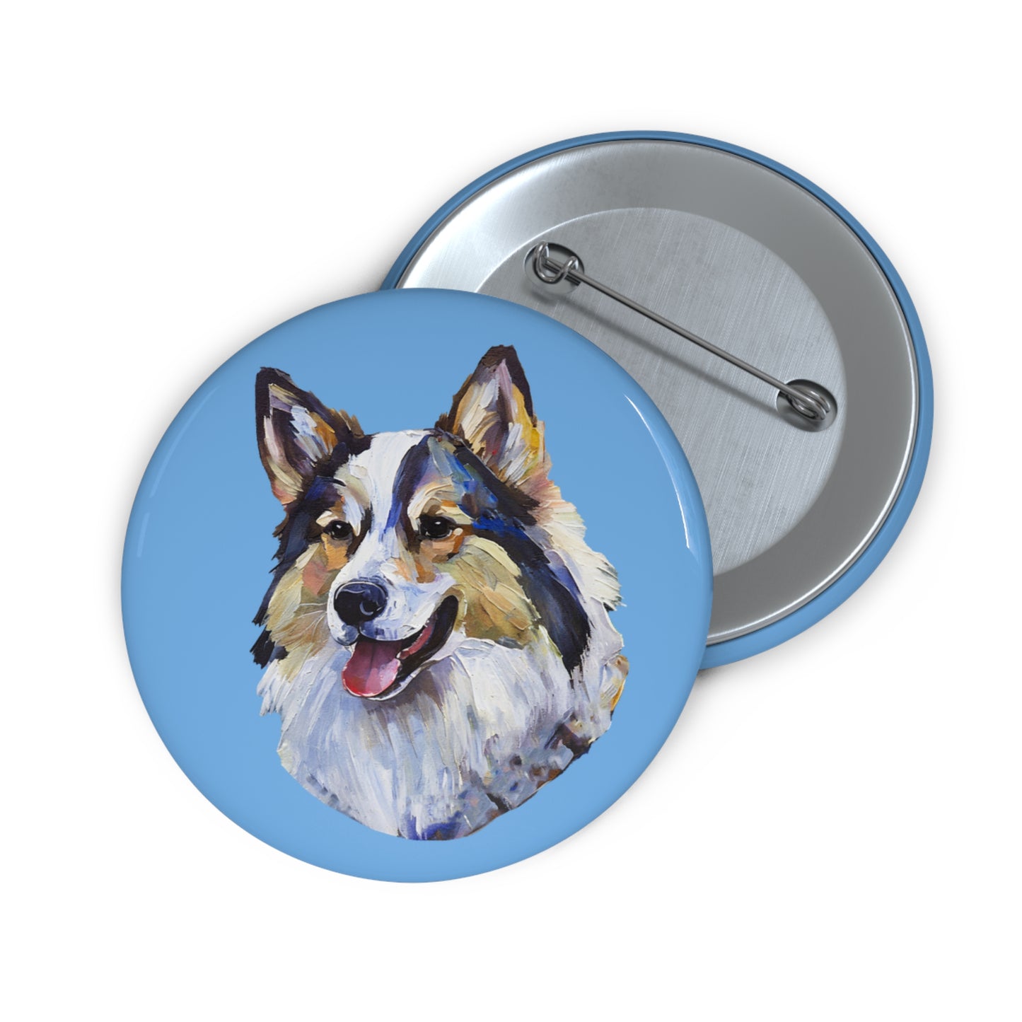 Alaskan Klee Kai Metal Pinback Buttons - Celebrating the Miniature Husky