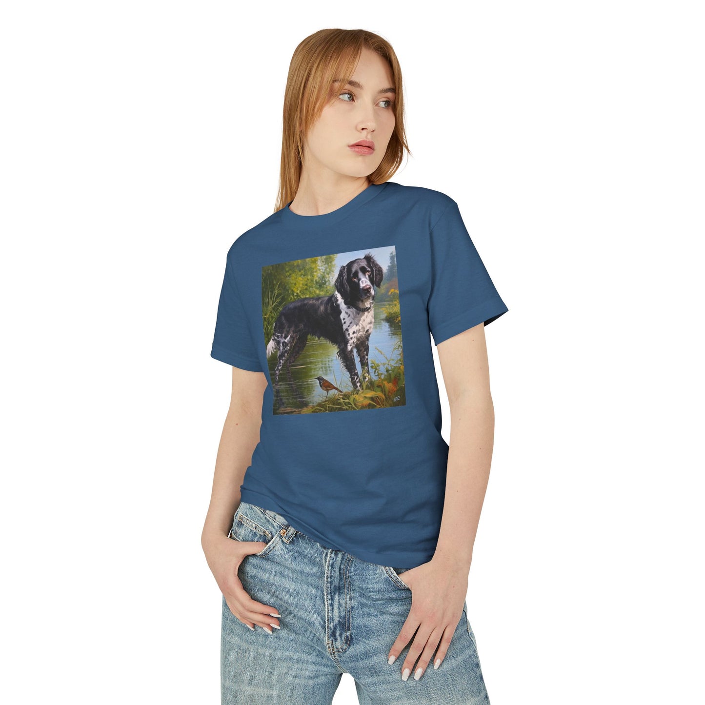Large Munsterlander Unisex Relaxed Fit Tee