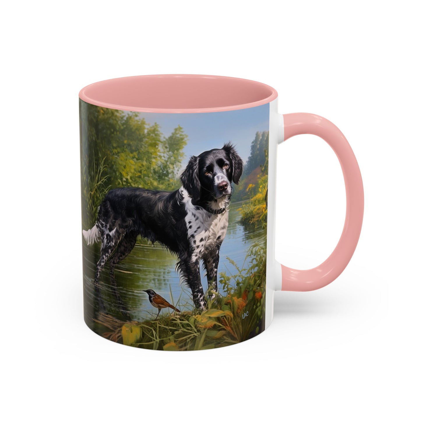 Large Munsterlander - Ceramic Accent Coffee Mug - 2 Sizes