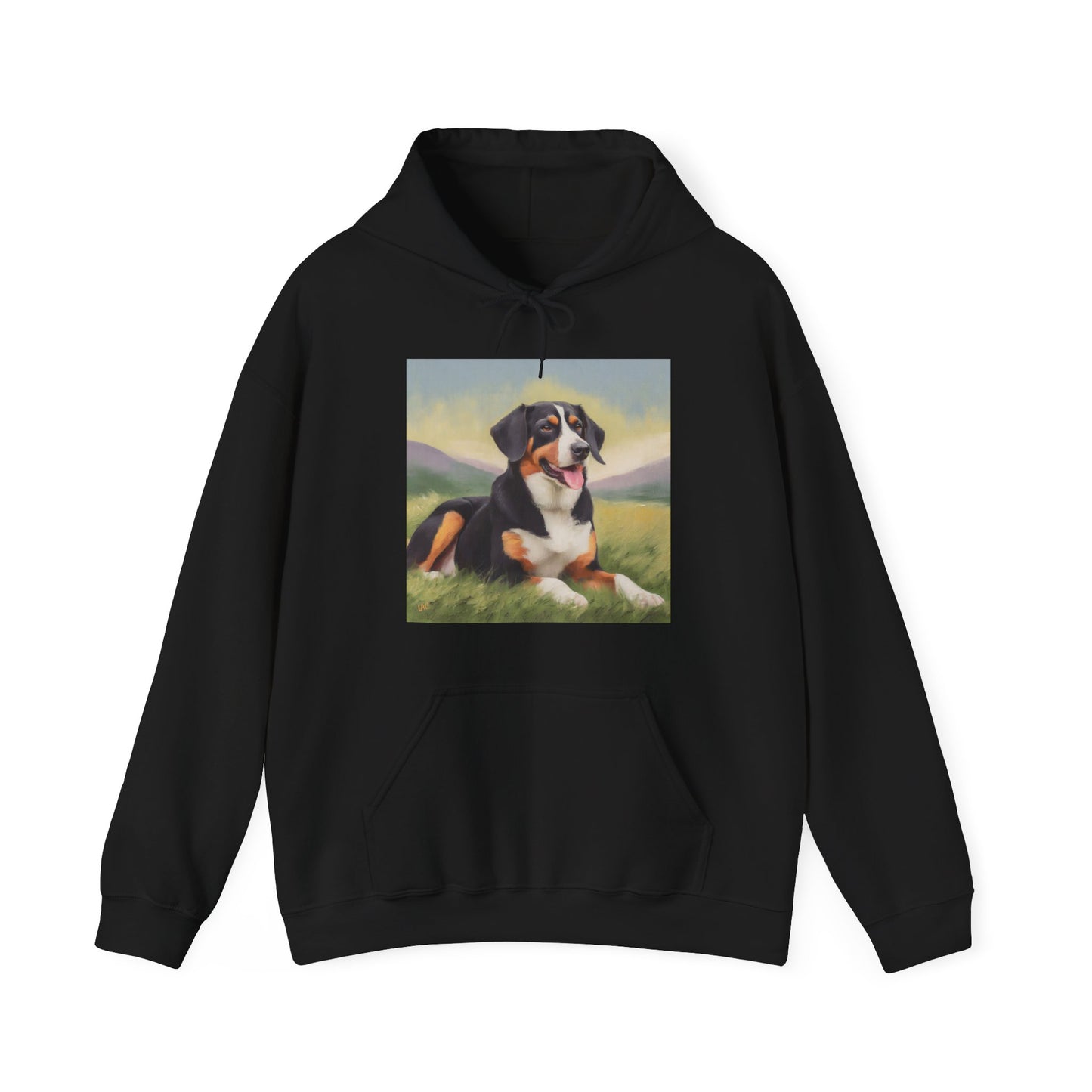 Entlebucher Mountain Dog 50/50 Hooded Sweatshirt