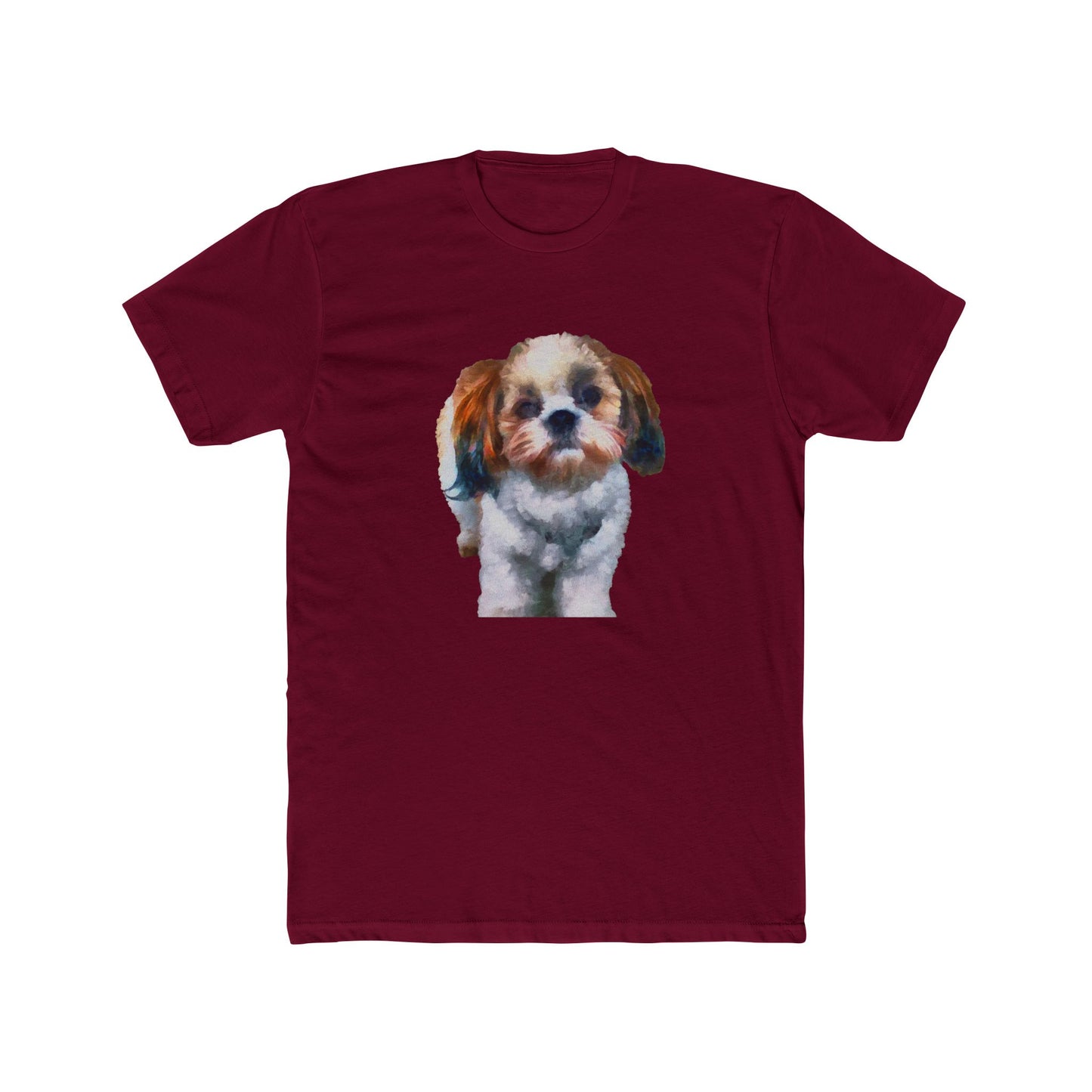 Shih-Tzu Men's Fitted Cotton Crew Tee