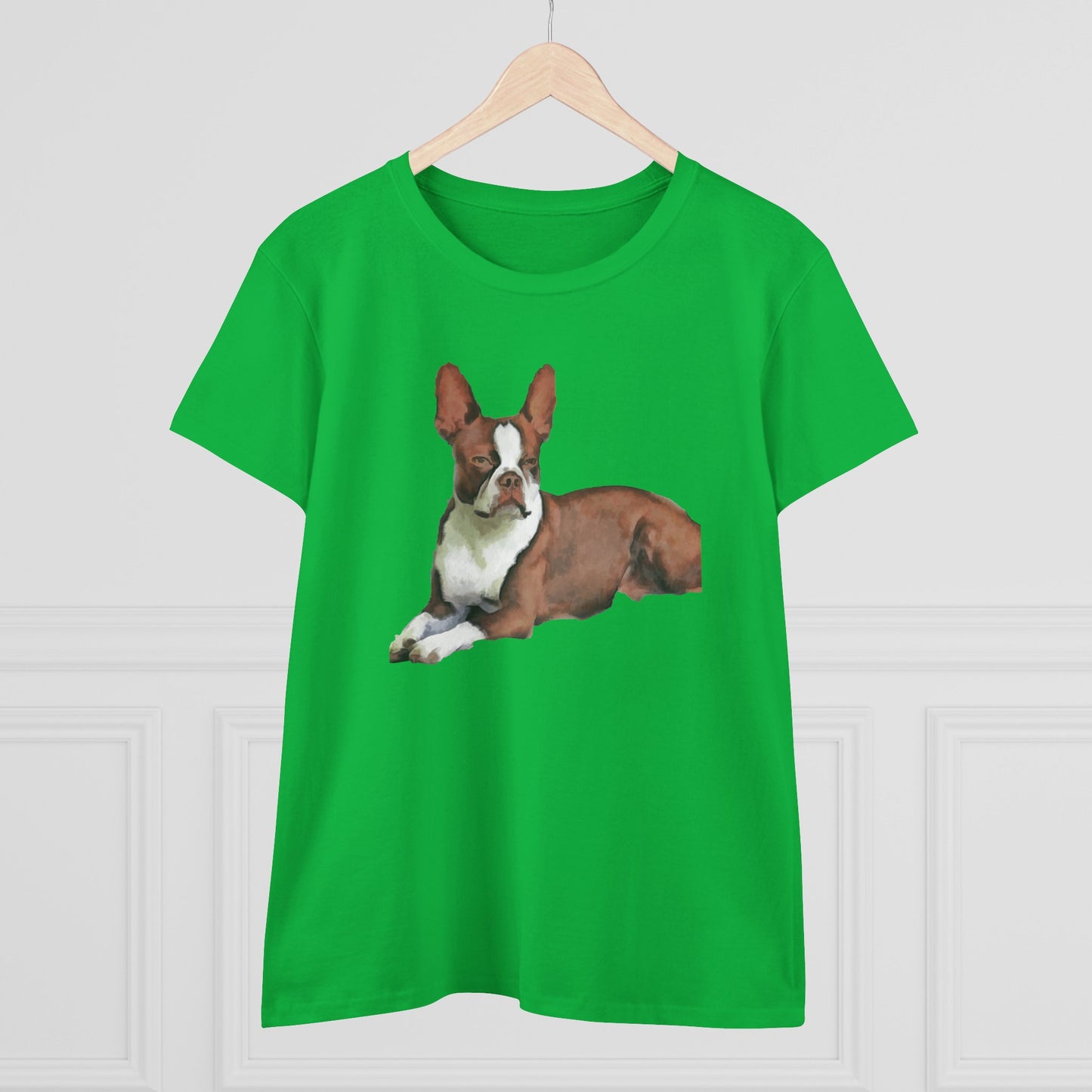 Boston Terrer 'Seely' Women's Midweight Cotton Tee