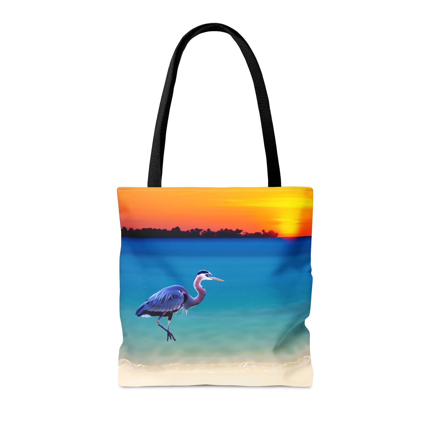 Blue Heron in Sunset - Tote Bag