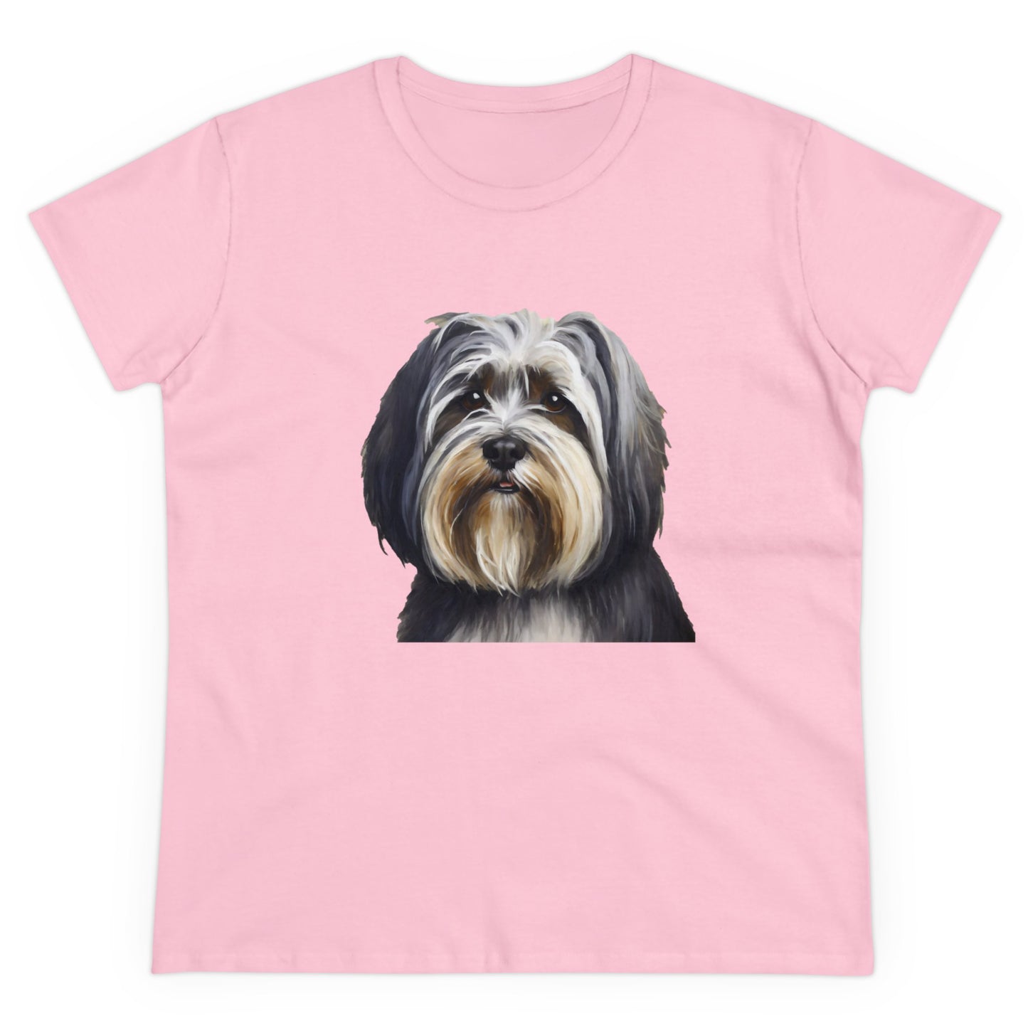 TIbetan Terrier Women's Midweight Cotton Tee
