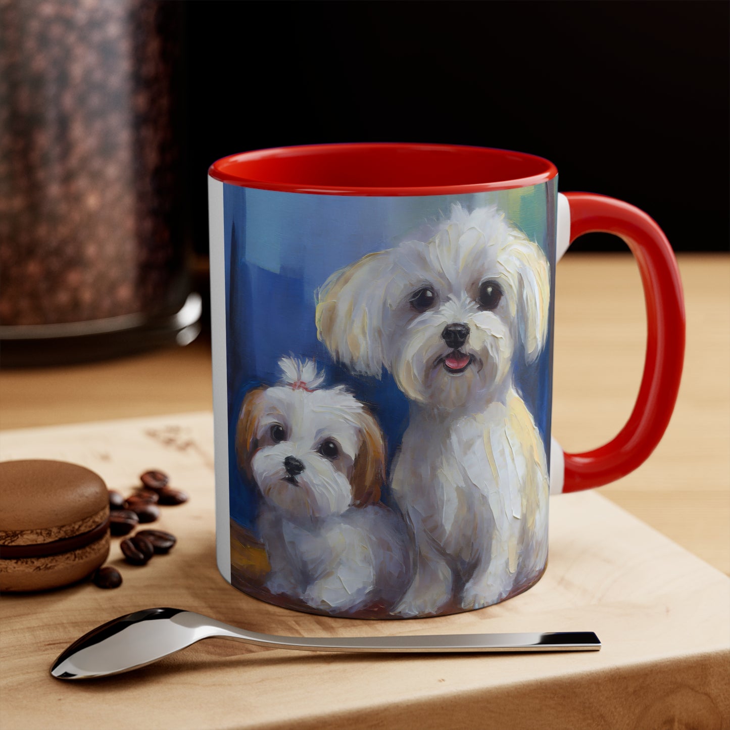 Maltese Puppies Accent Coffee Mug, 11oz