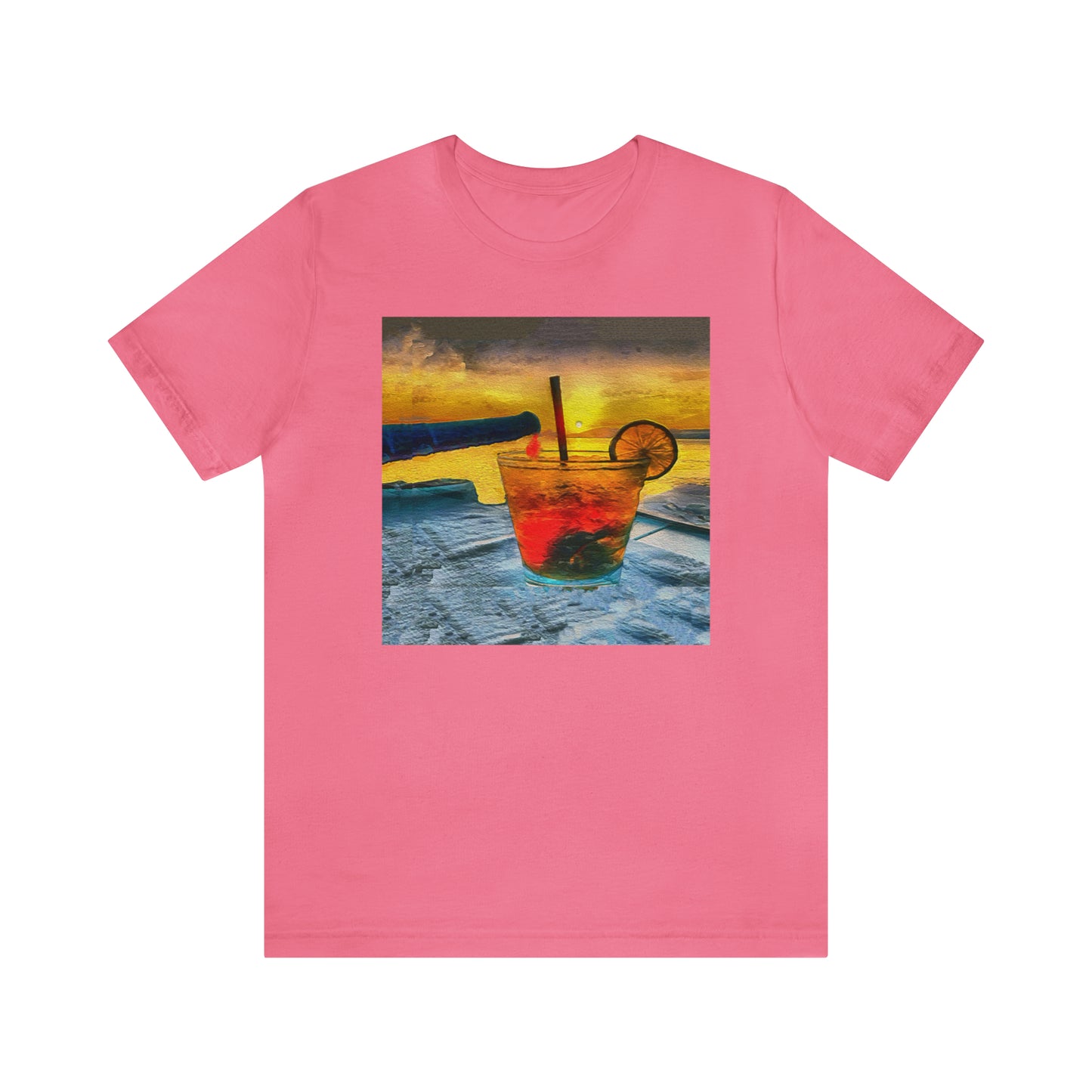 Happy Hour on Sifnos Classic Jersey Short Sleeve Tee