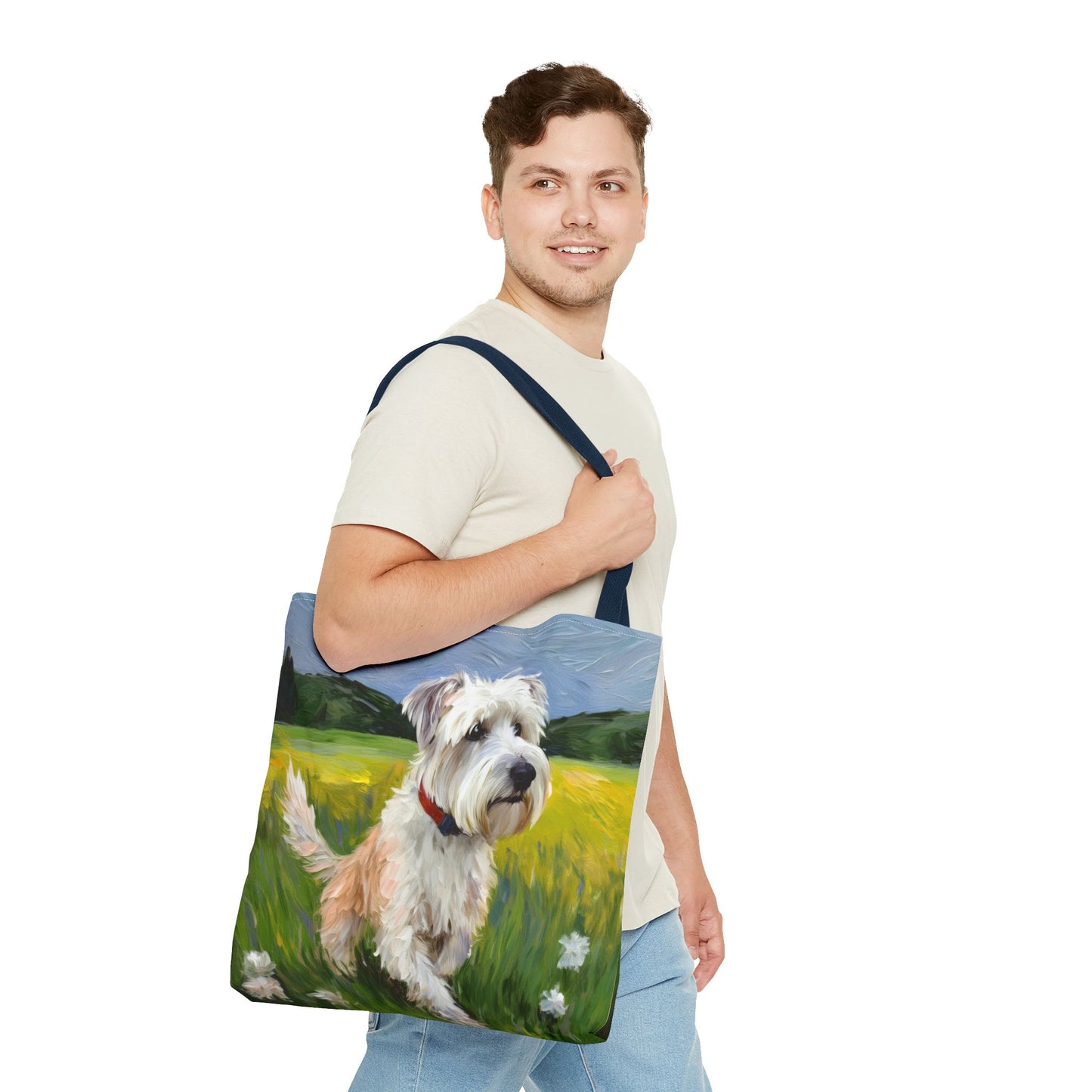 Dandie Dinmont Terrier - Polyester Tote Bag (AOP)