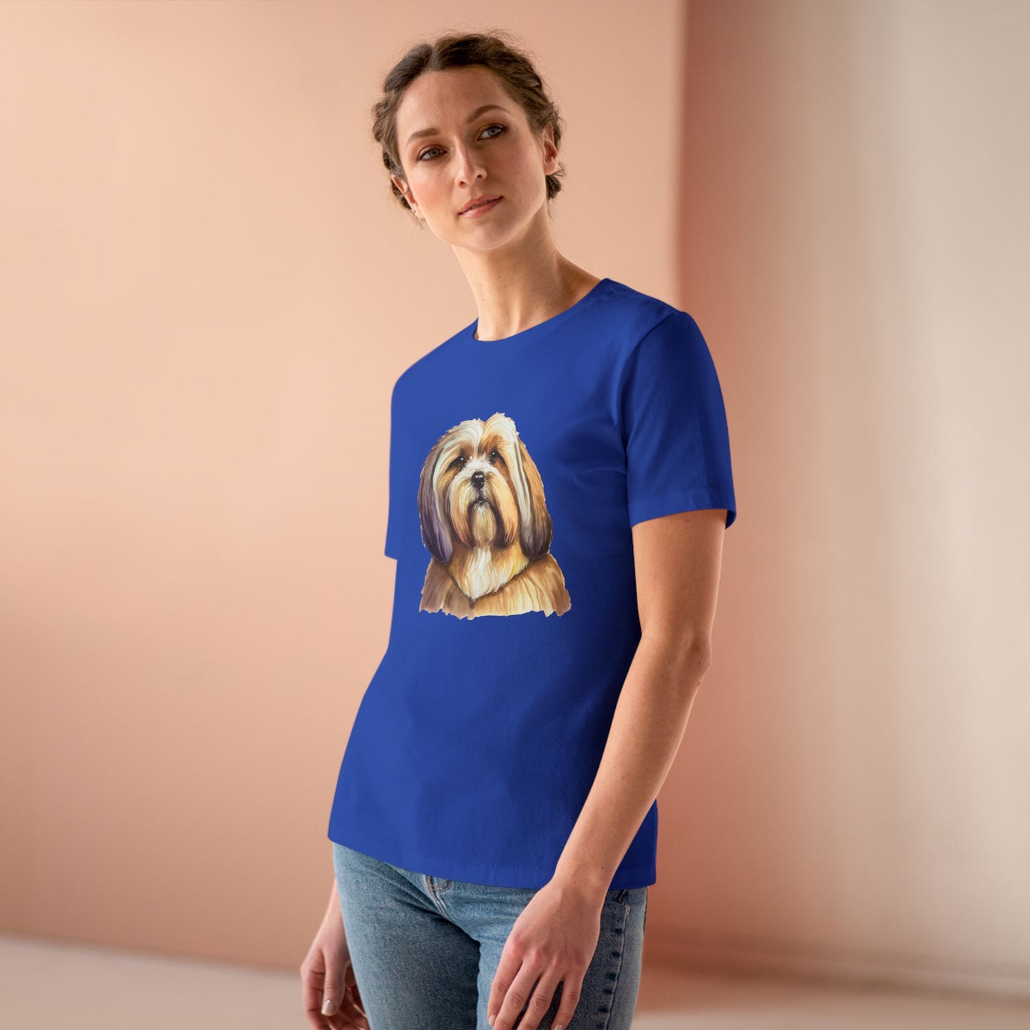 Lhasa Apso Women's Relaxed Fit Cotton Tee