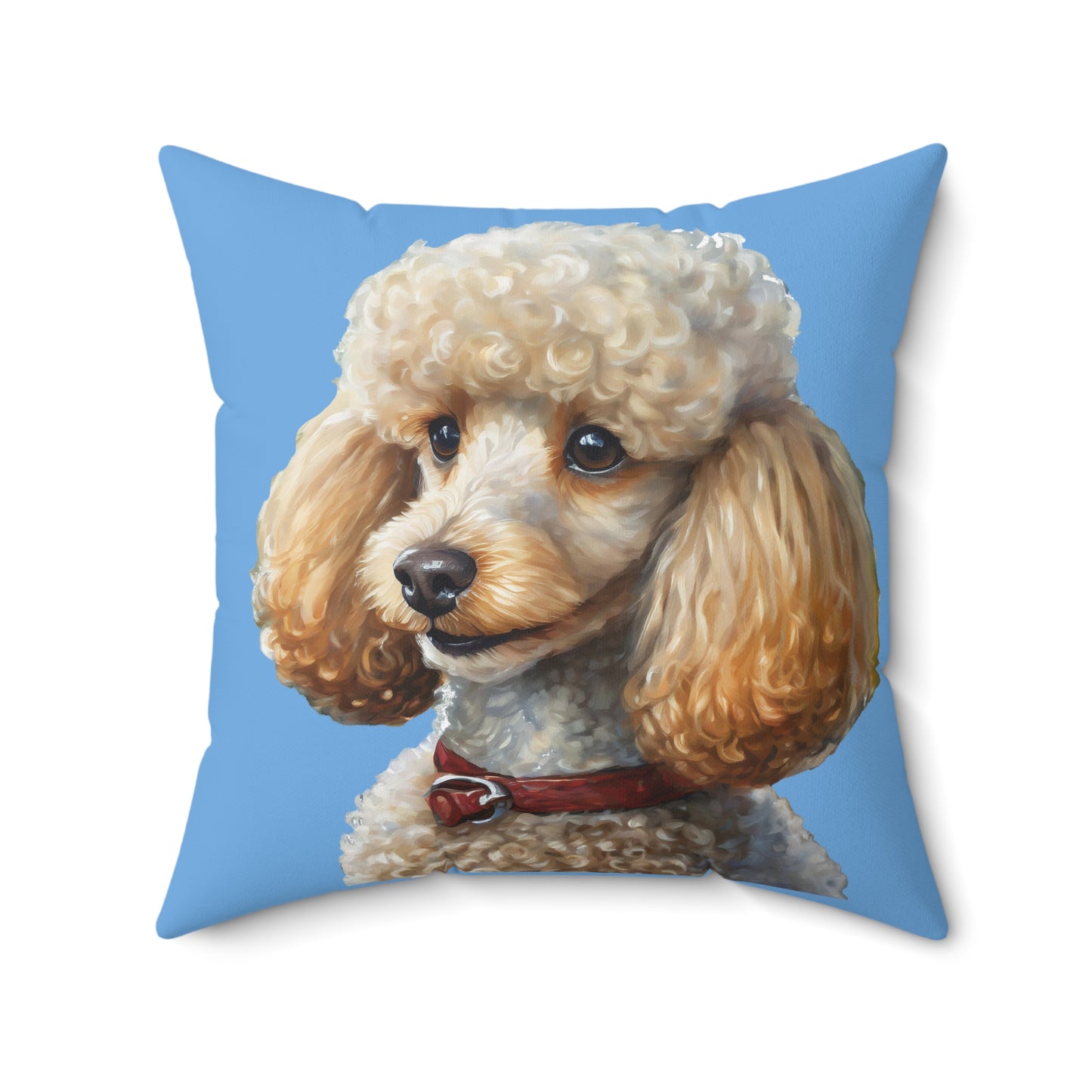 Standard Poodle #2 - Spun Polyester Square Pillow