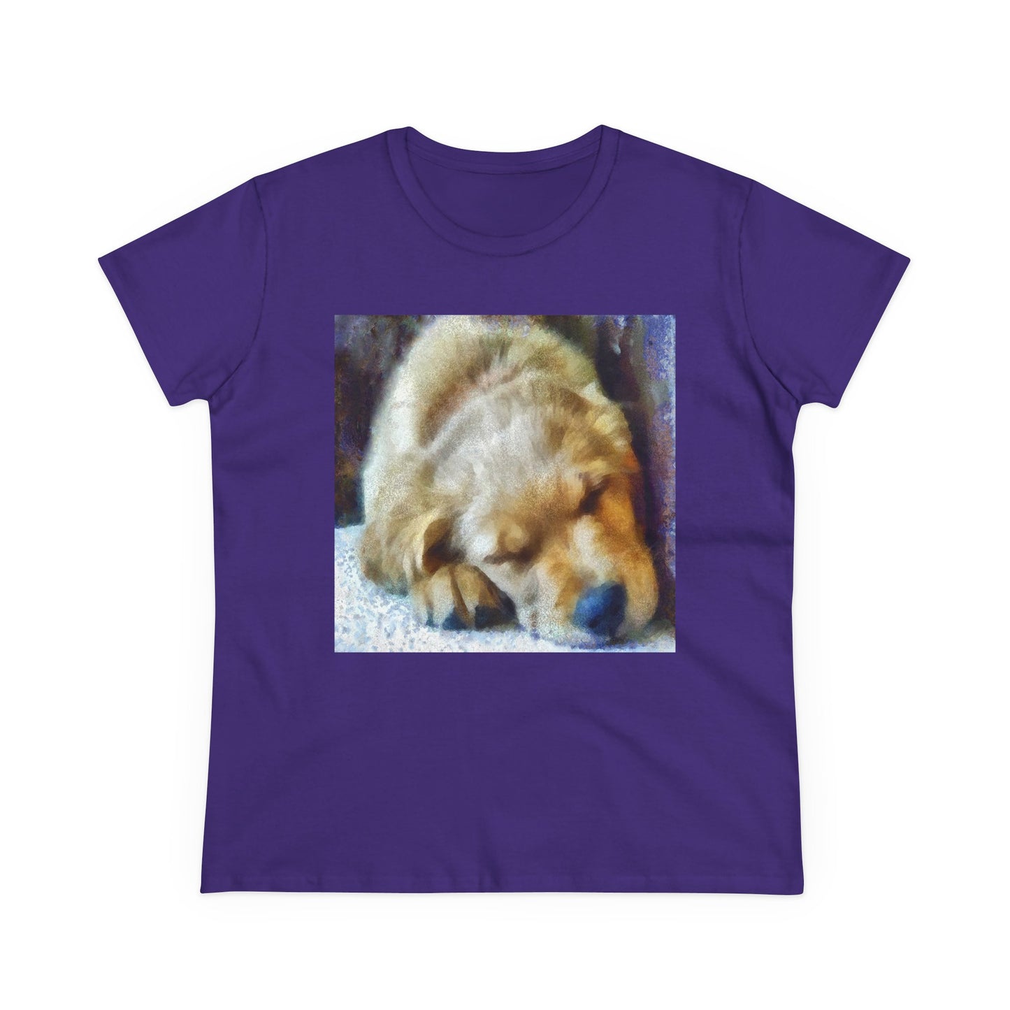 Golden Retriever 'Zucko' Women's Midweight Cotton Tee