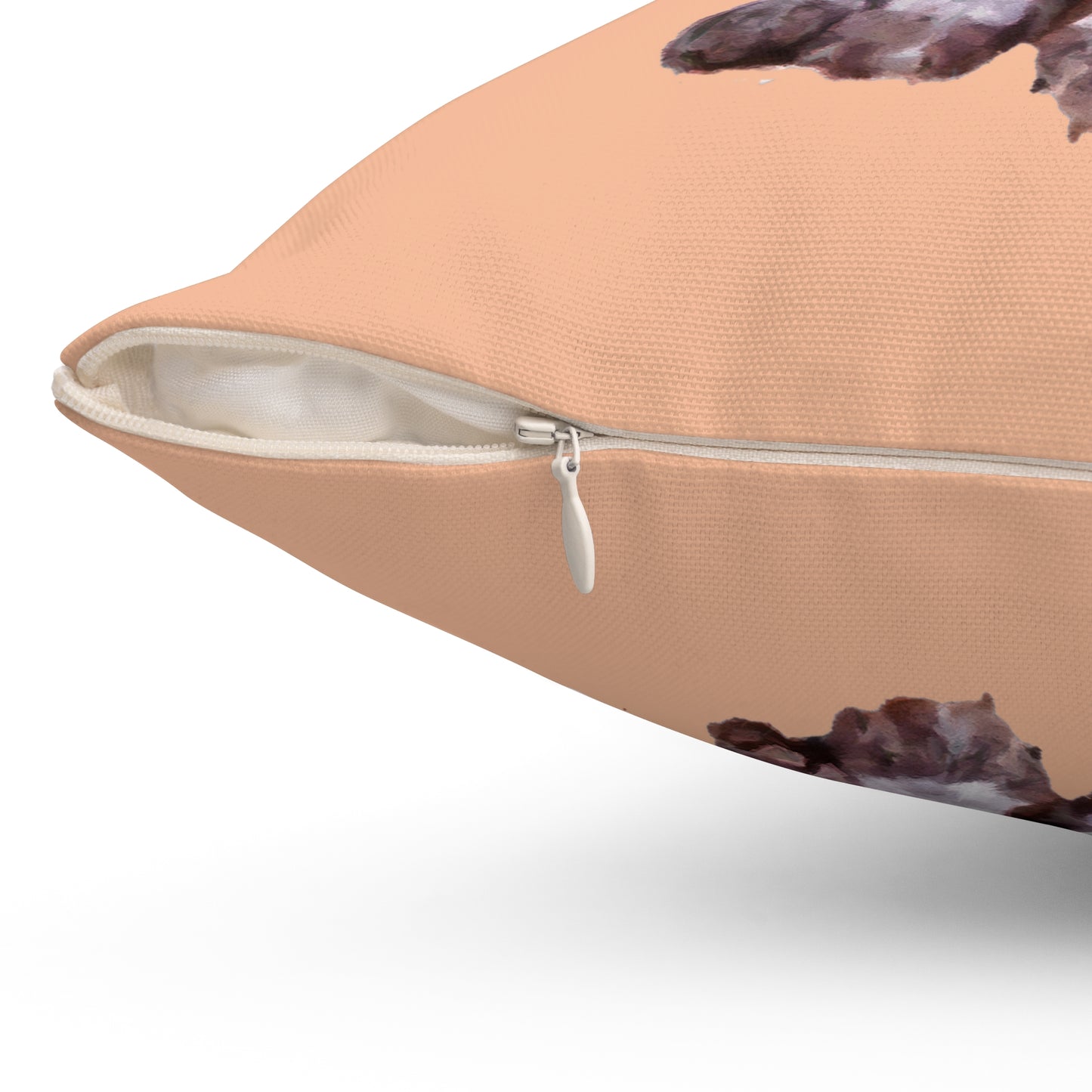 German Short-hair Pointer 'Benny' Spun Polyester Throw Pillow
