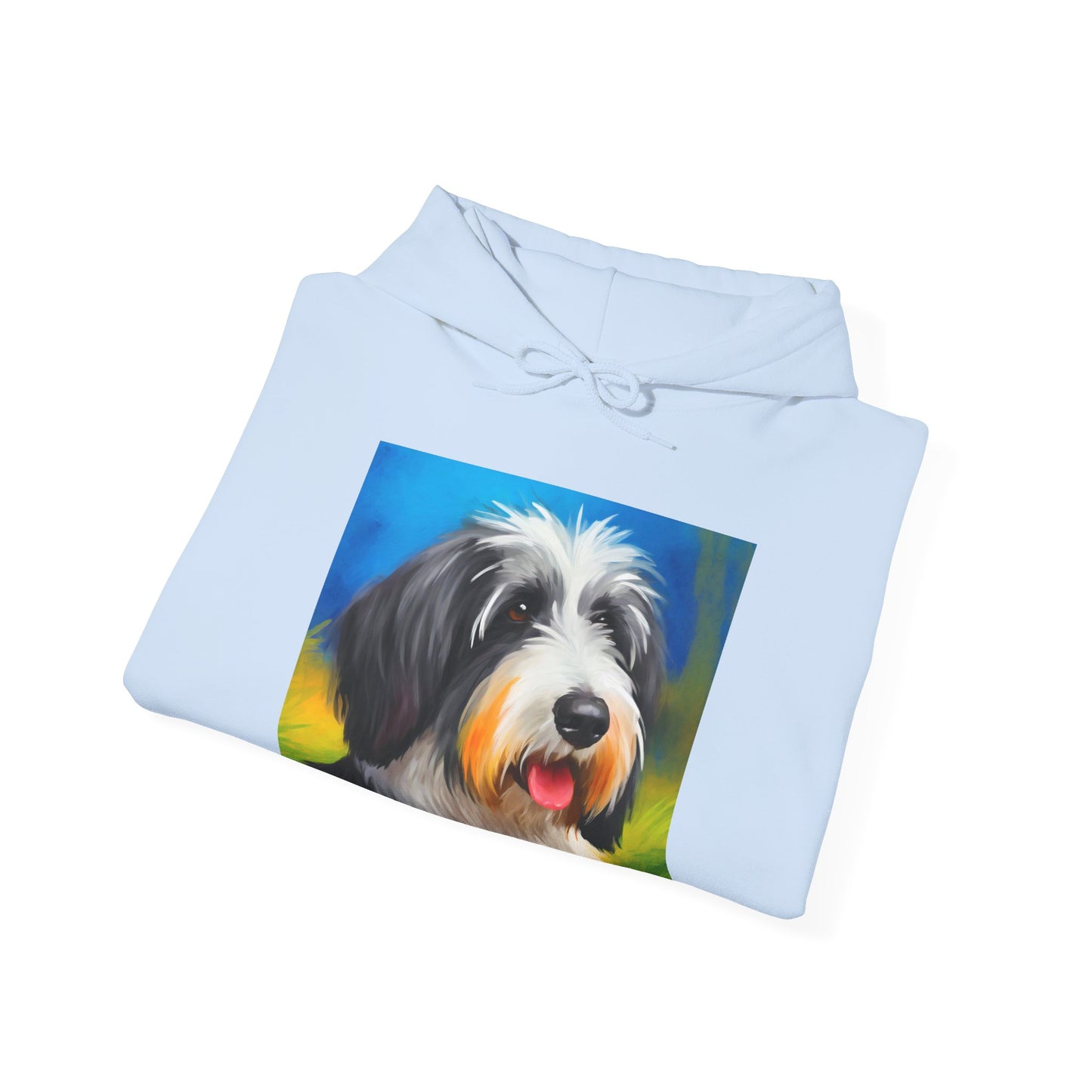 Polish Lowland Sheepdog Unisex 50/50 Hooded Sweatshirt