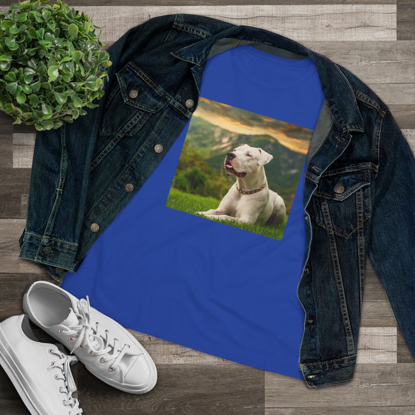 Dogo Argentino Women's Relaxed Fit Cotton Tee