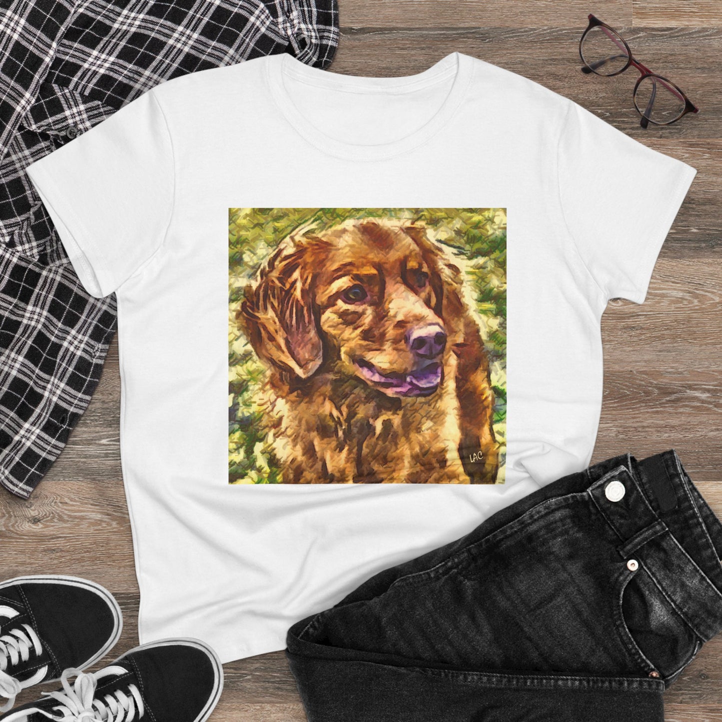 Nova Scotia Duck Tolling Retriever Women's Midweight Cotton Tee