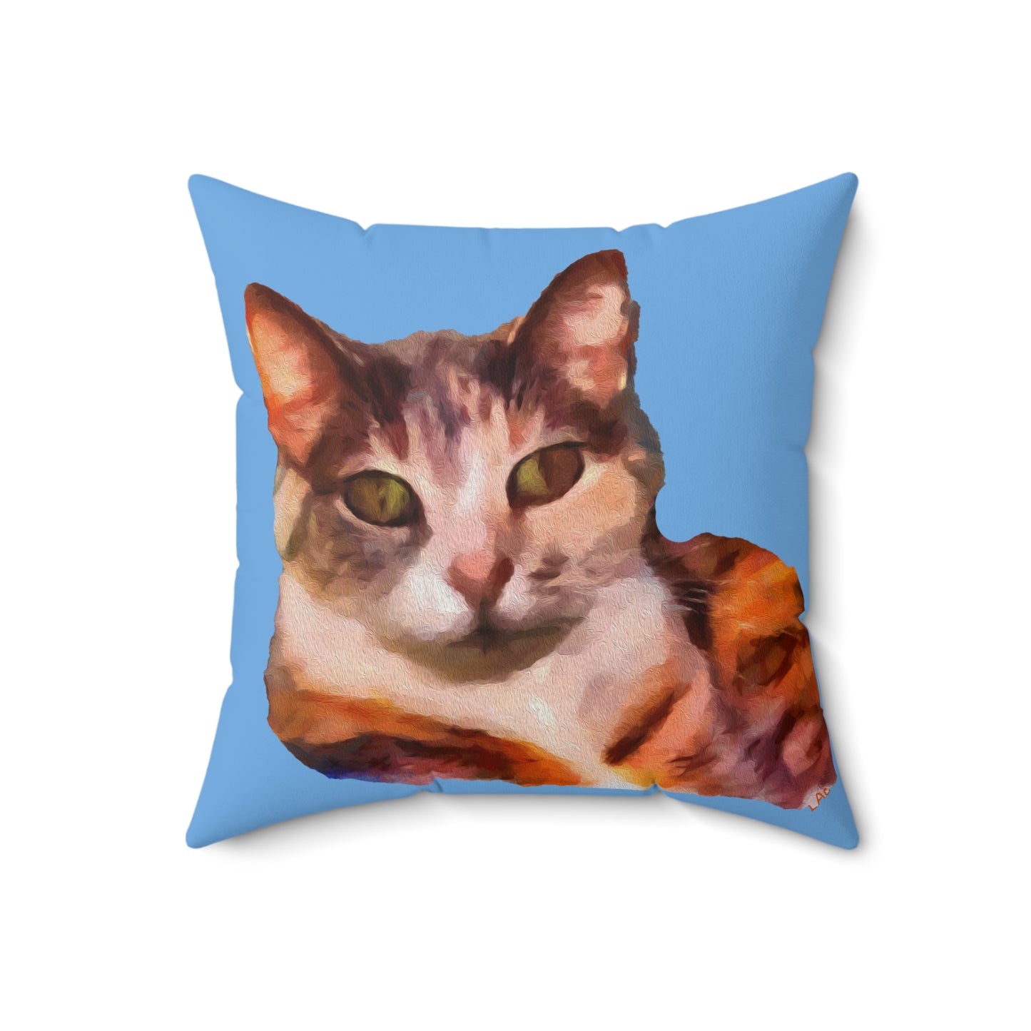 Smidget the Cat - Spun Polyester Throw Pillow