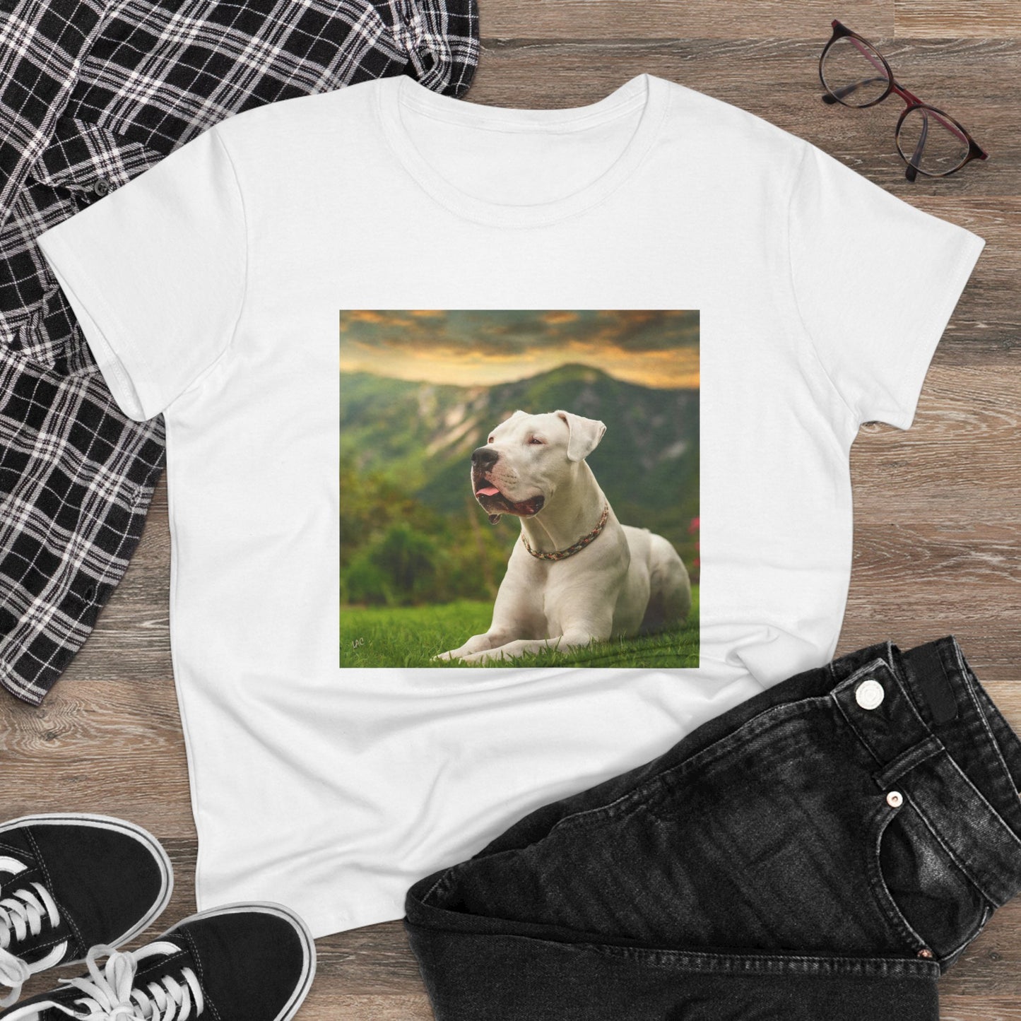 Dogo Argentino Women's Midweight Cotton Tee