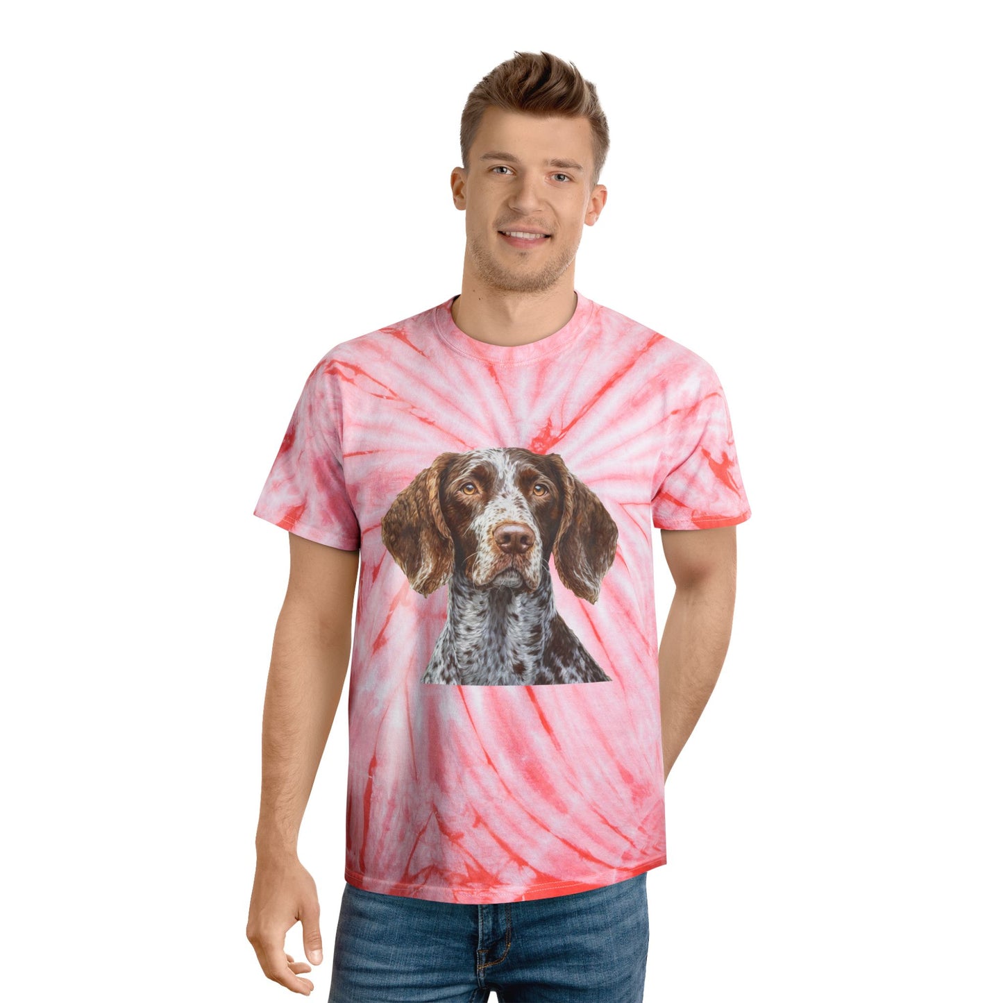 German Wirehaired Pointer Classic Tie-Dye Tee, Cyclone