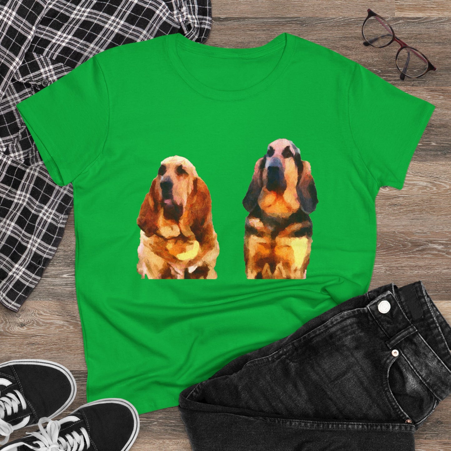 Bloodhounds 'Bear & Bubba' Women's Midweight Cotton Tee